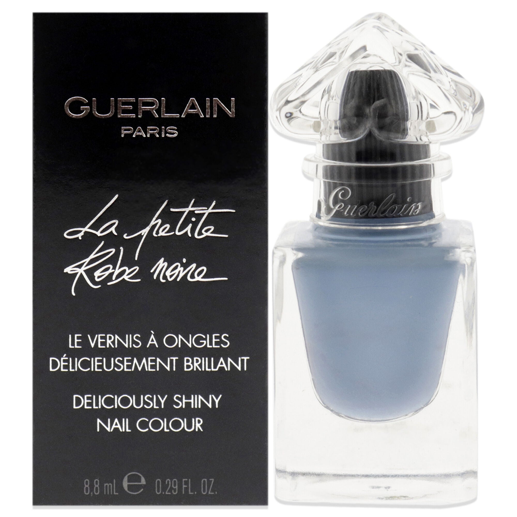 La Petite Robe Noire Deliciously Shiny Nail Colour - 008 Denim Jacket by Guerlain for Women - 0.29 oz Nail Polish, See Description, hi-res image number 0