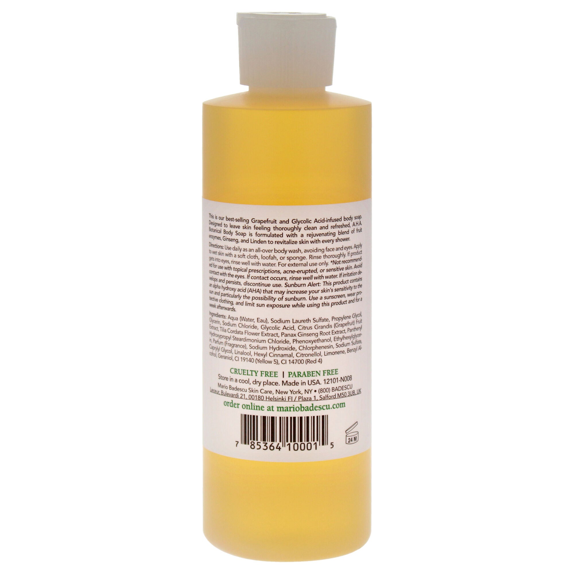 AHA Botanical Body Soap by Mario Badescu for Unisex - 8 oz Soap, See Description, alternate image number 2