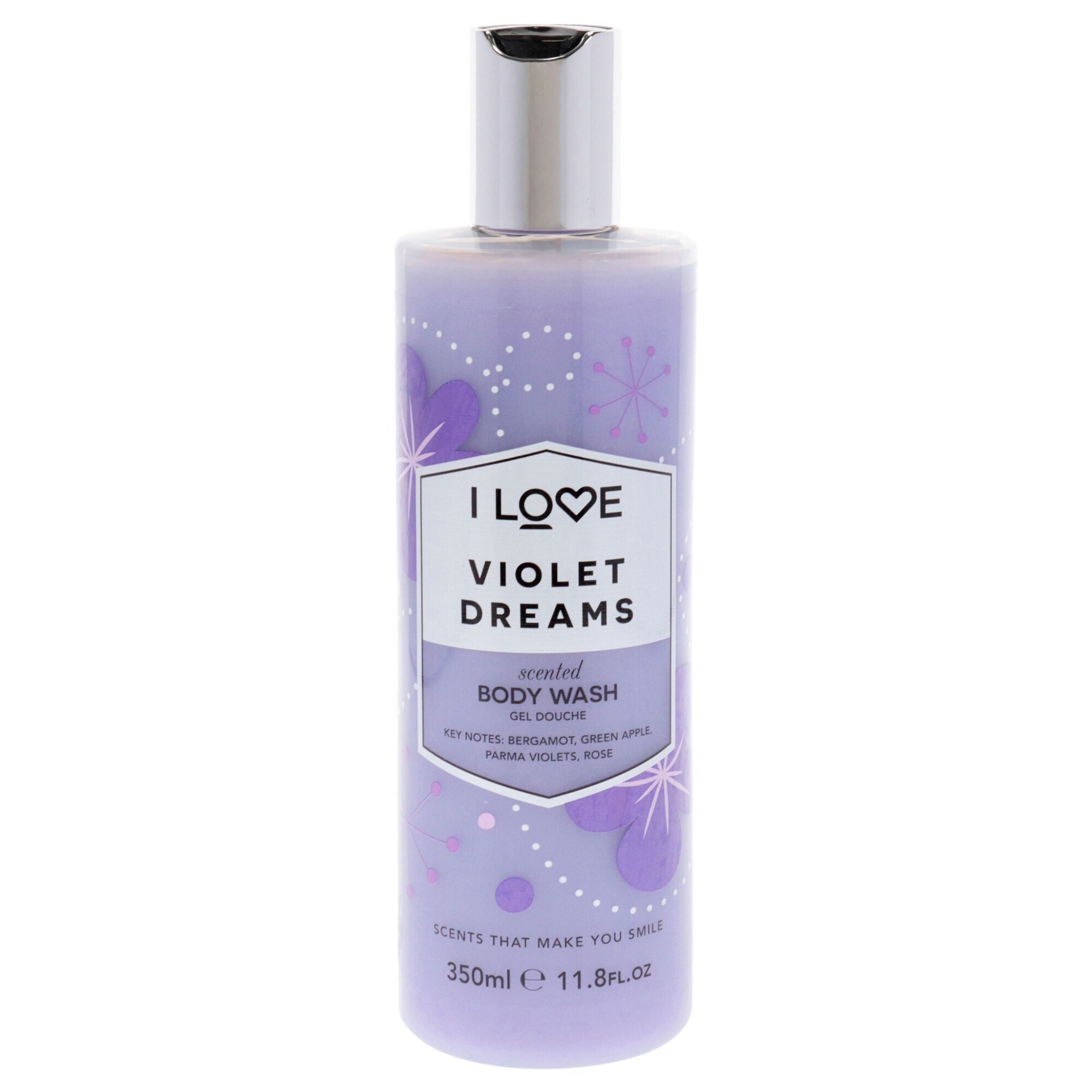 Scented Body Wash - Violet Dreams by I Love Cosmetics for Women - 11.8 oz Body Wash, See Description, hi-res image number 0