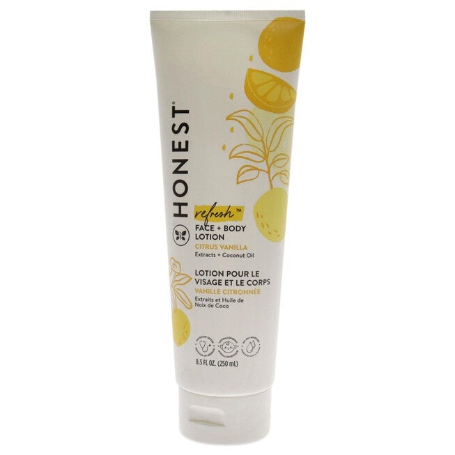 Everyday Gentle Face Plus Body Lotion - Sweet Orange Vanilla by Honest for Women - 8.5 oz Body Lotion, NA, hi-res image number null