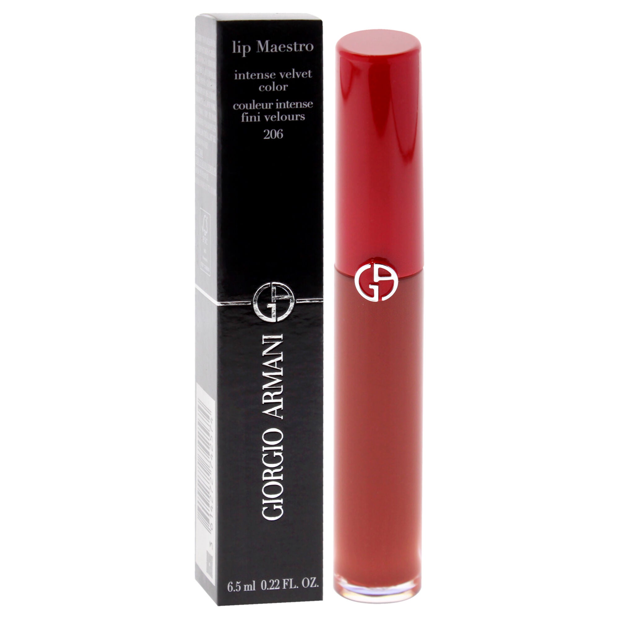 Lip Maestro Intense Velvet Color - 206 Cedar by Giorgio Armani for Women - 0.22 oz Lipstick, Red, alternate image number 2