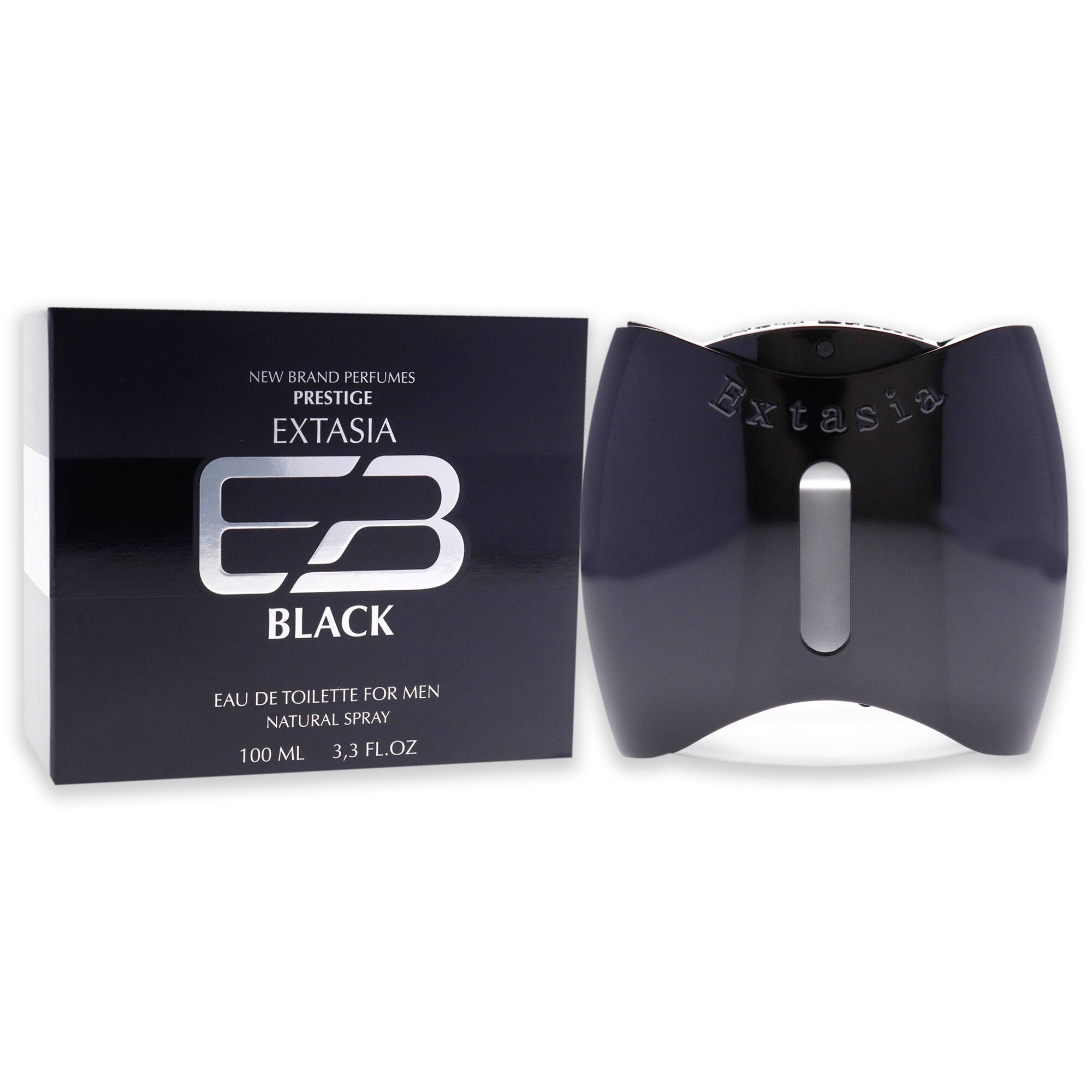 Extasia Black by New Brand for Men - 3.4 oz EDT Spray, See Description, alternate image number 2