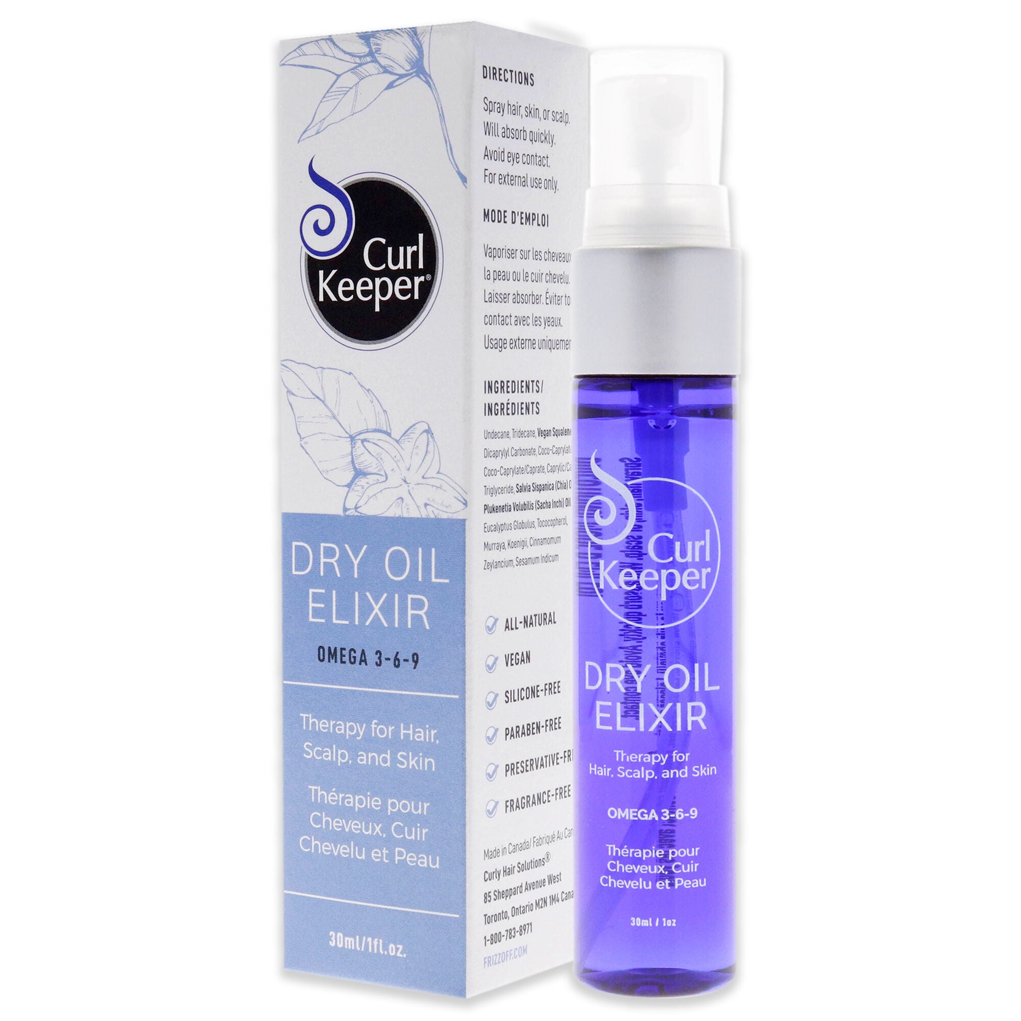 Dry Oil Elixir by Curl Keeper for Unisex - 1 oz Oil, See Description, alternate image number 3