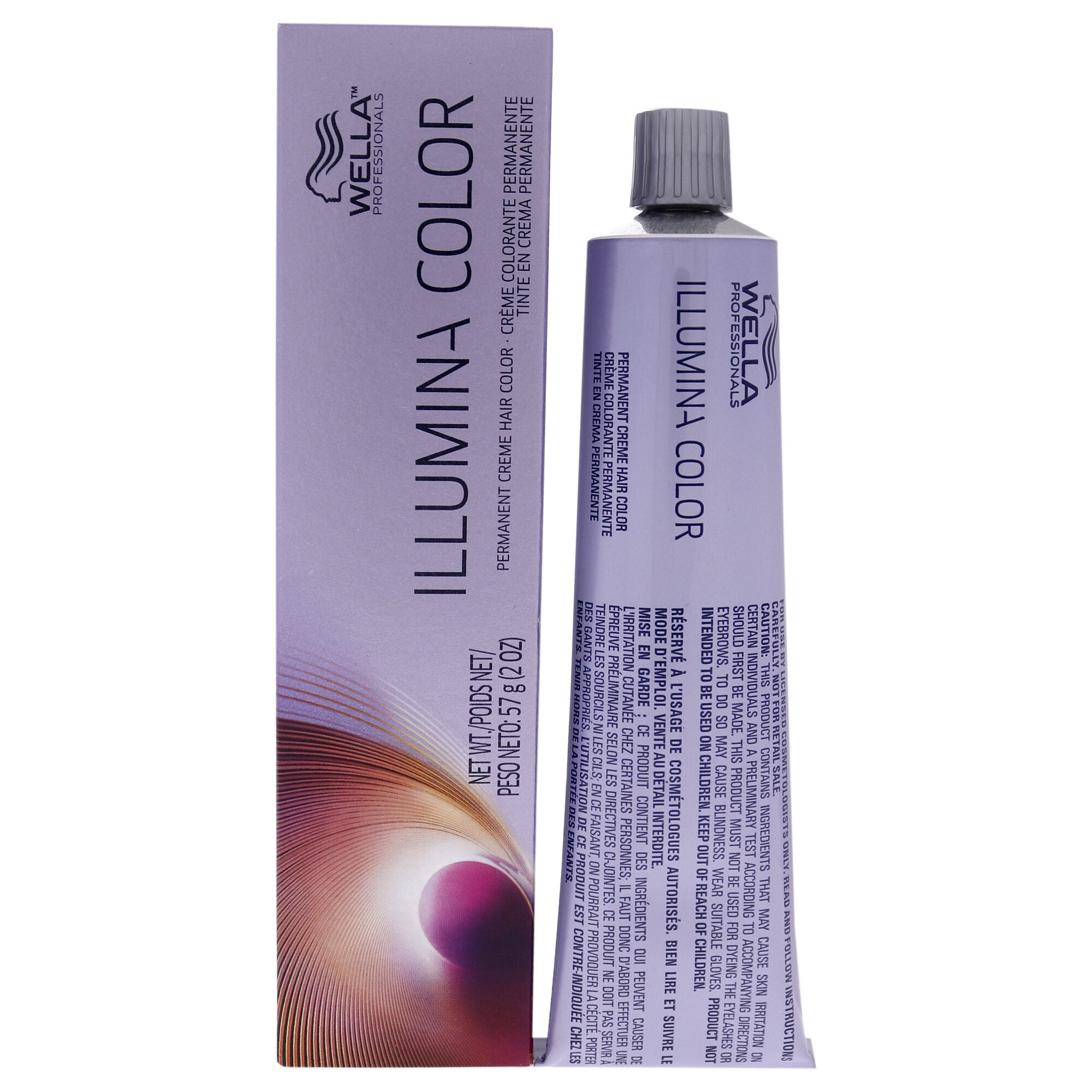 Illumina Color Permanent Creme Hair Color - 5 35 Light Brown-Gold Red Violet by Wella for Unisex - 2 oz Hair Color, See Description, hi-res image number 0