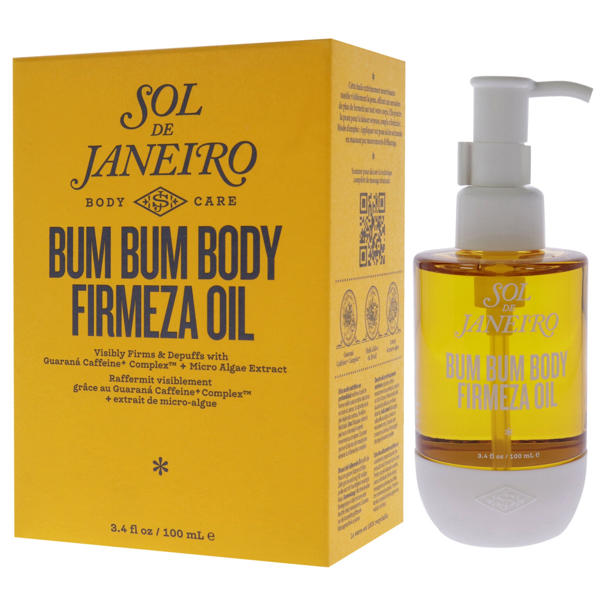 Bum Bum Firmeza Body Oil by Sol de Janeiro for Unisex - 3.4 oz Oil, , alternate image number 3