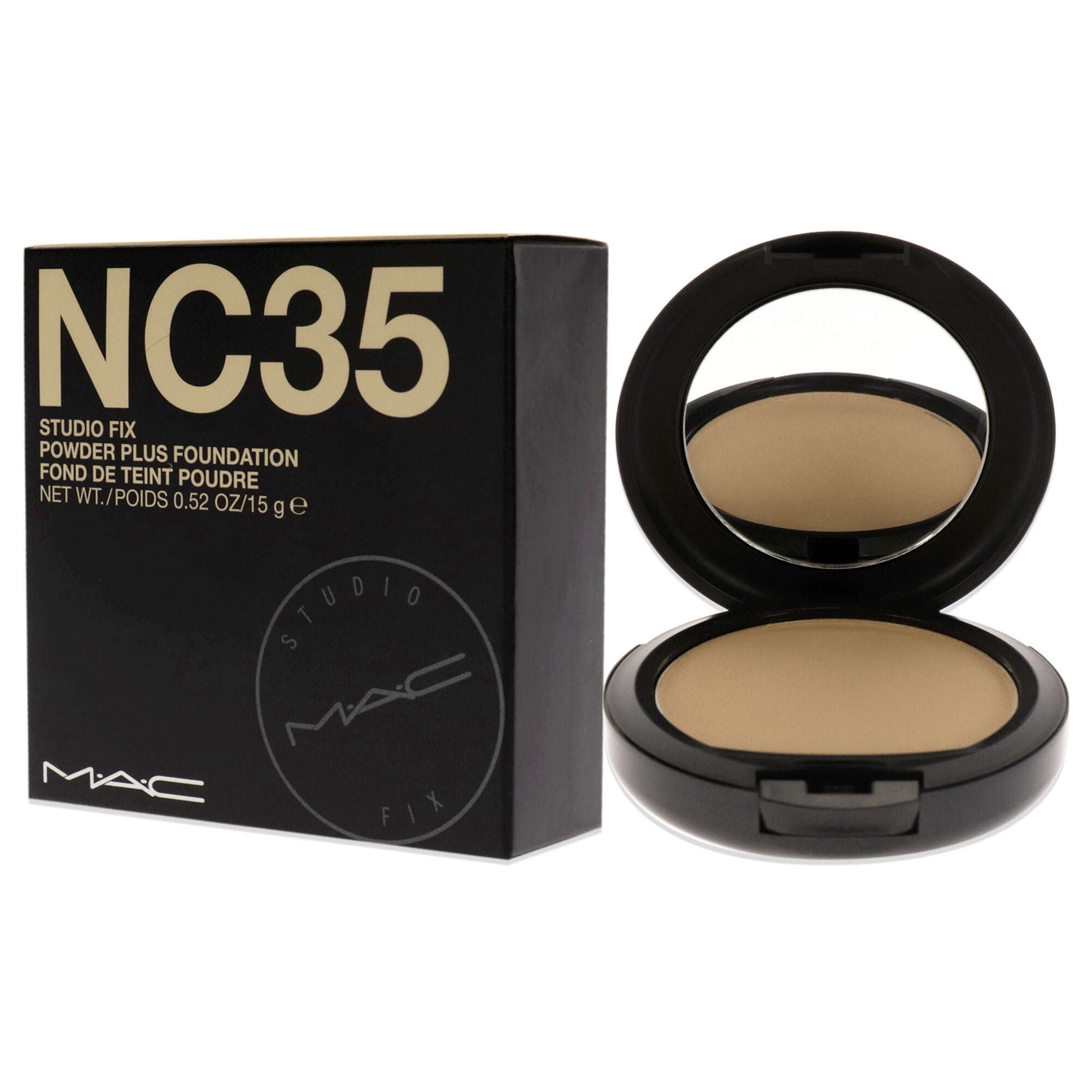 Studio Fix Powder Plus Foundation - NC35 by MAC for Women - 0.52 oz Foundation, See Description, alternate image number 3