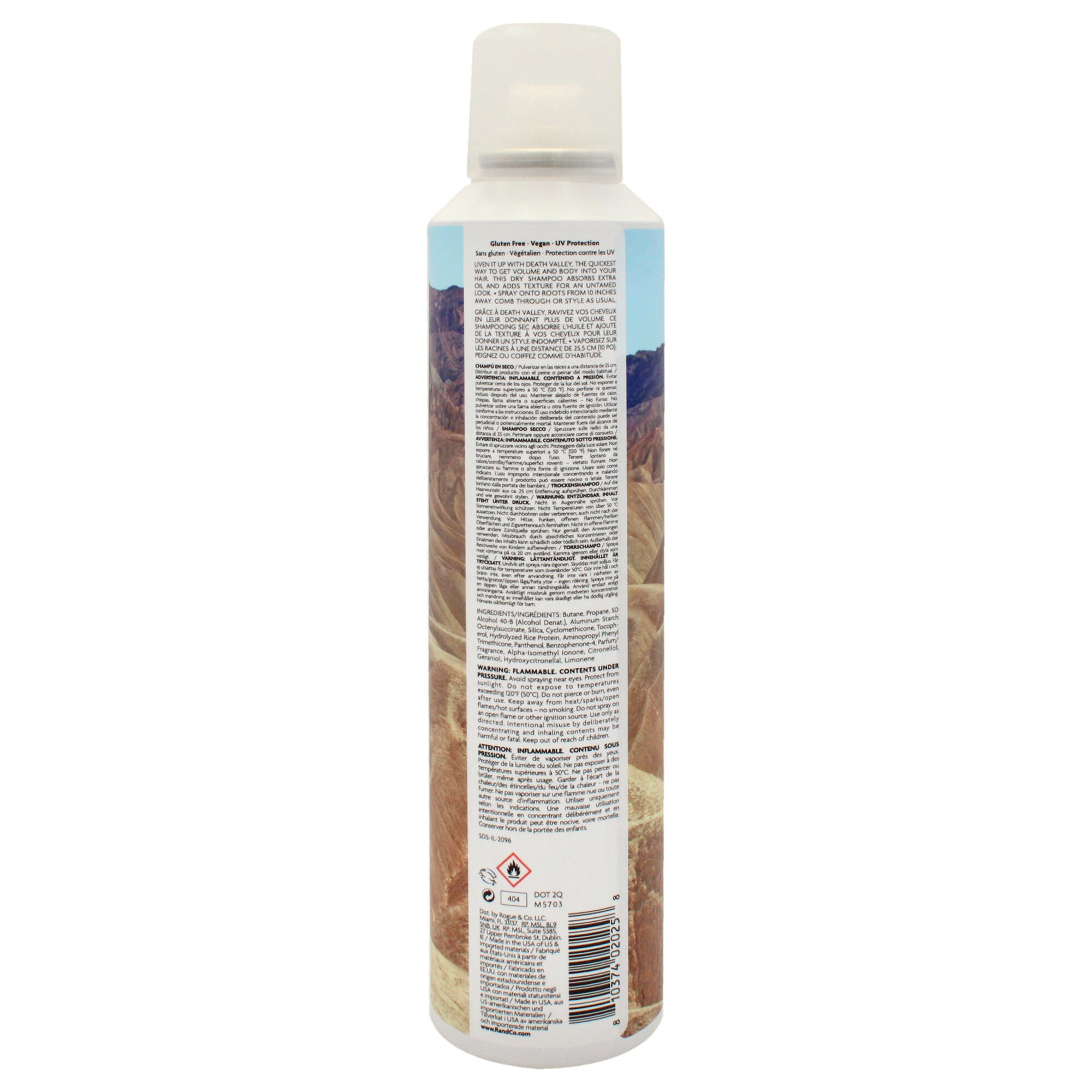 Death Valley Dry Shampoo by R+Co for Unisex - 6.3 oz Dry Shampoo, See Description, alternate image number 3