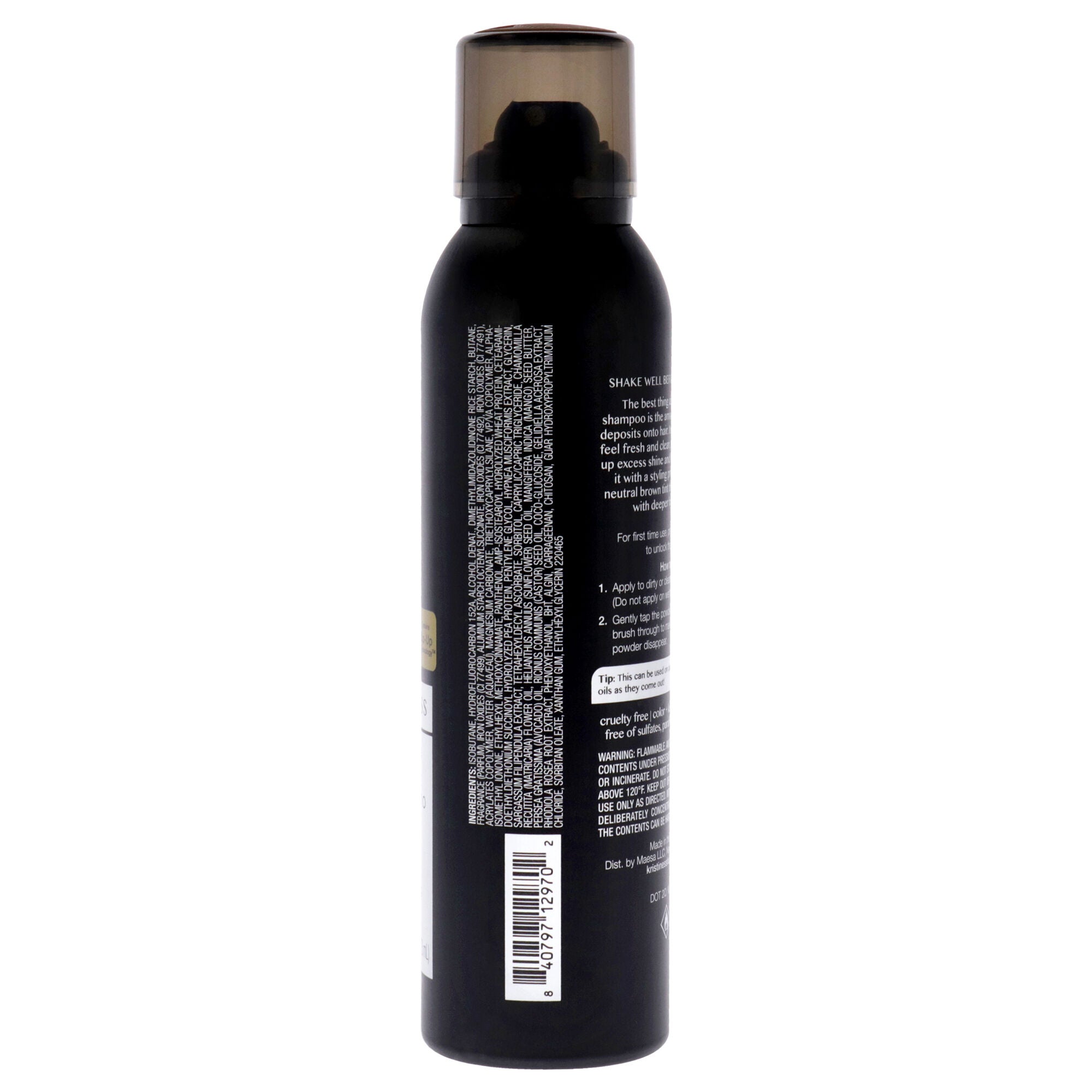 Style Reviving Brunette Dry Shampoo by Kristin Ess for Unisex - 4.3 oz Dry Shampoo, See Description, alternate image number 1