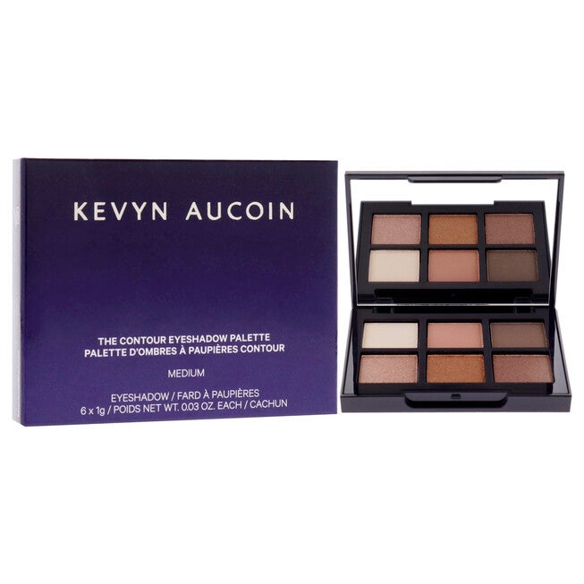 The Contour Eyeshadow Palette - Medium by Kevyn Aucoin for Women - 0.18 oz Eye Shadow, , alternate image number null