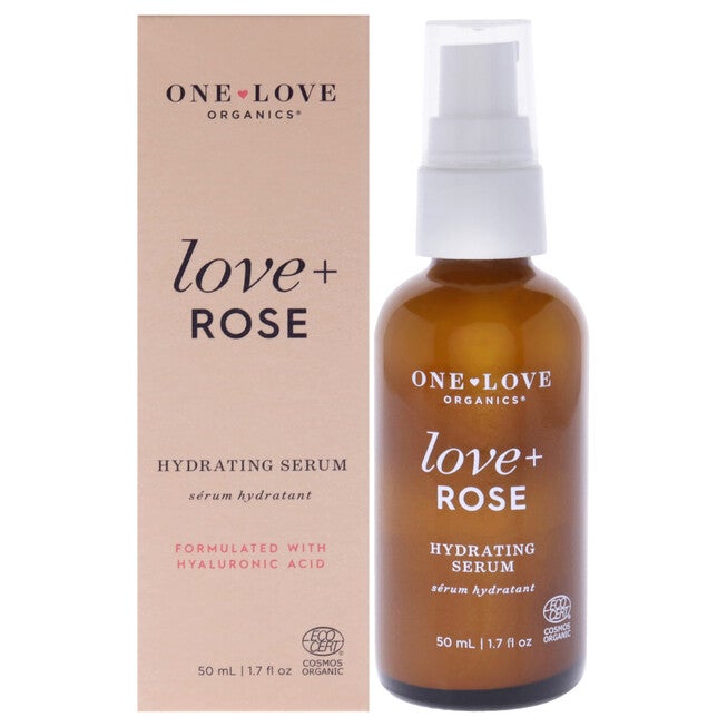 One Love Organics Love Plus Rose Hydrating Serum by One Love Organics for Women - 1.7 oz Serum, NA, hi-res image number null