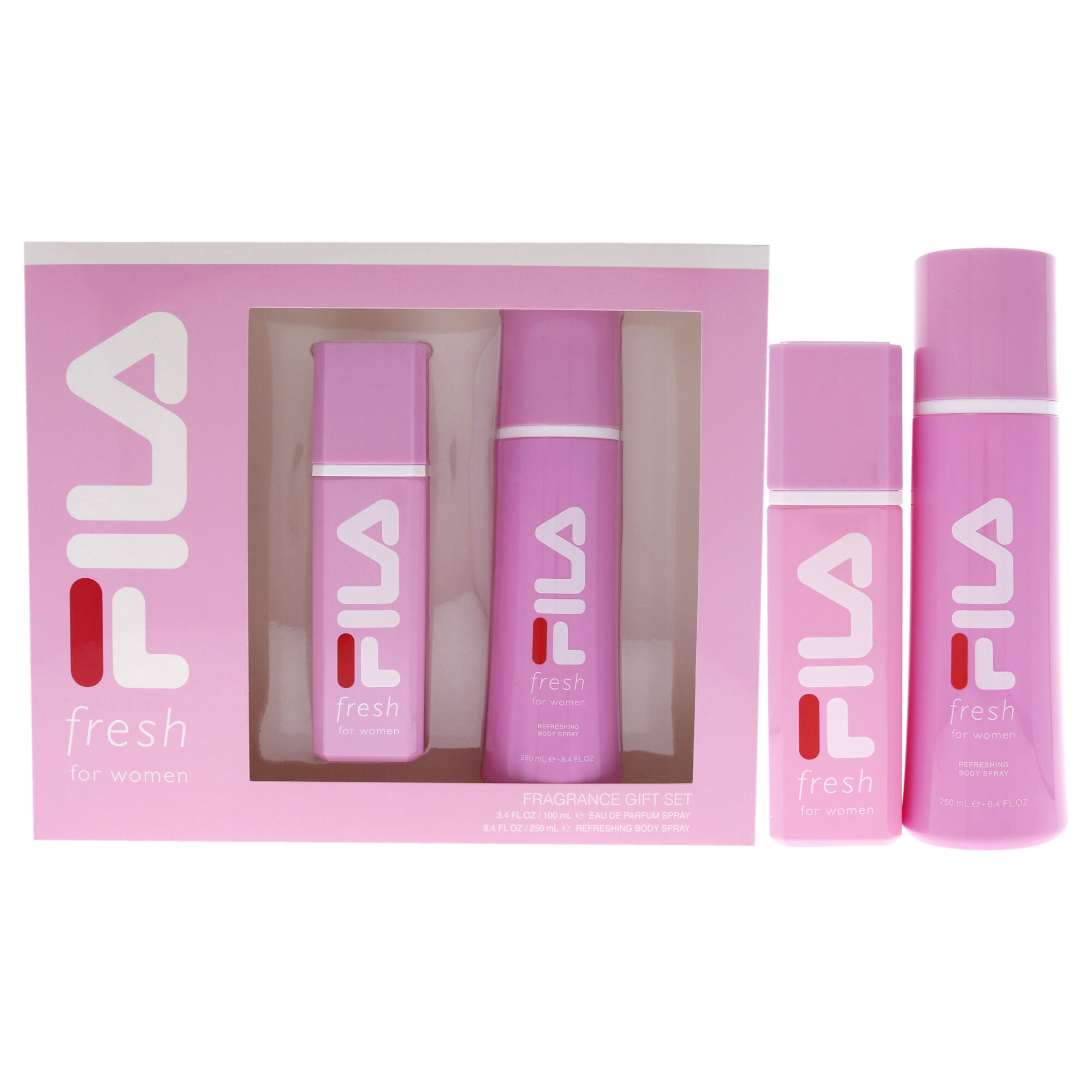 Fila Fresh by Fila for Women - 2 Pc Gift Set 3.4oz EDP Spray, 8.4oz Body Spray, See Description, hi-res image number 0