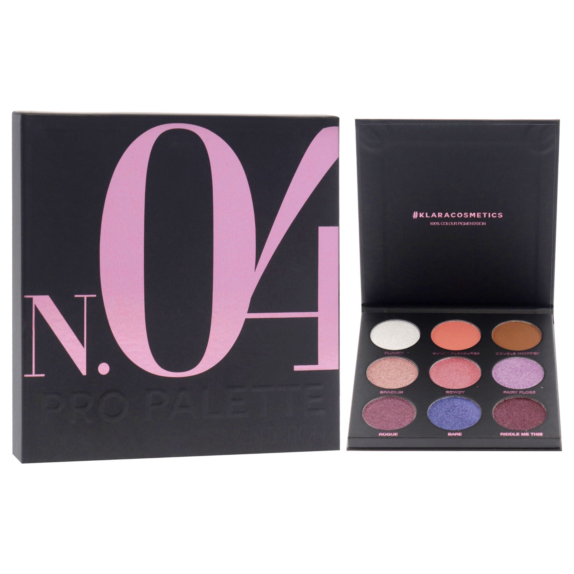 Pro Eyeshadow Palette - N.04 by Klara for Women - 0.38 oz Eye Shadow, See Description, alternate image number 1
