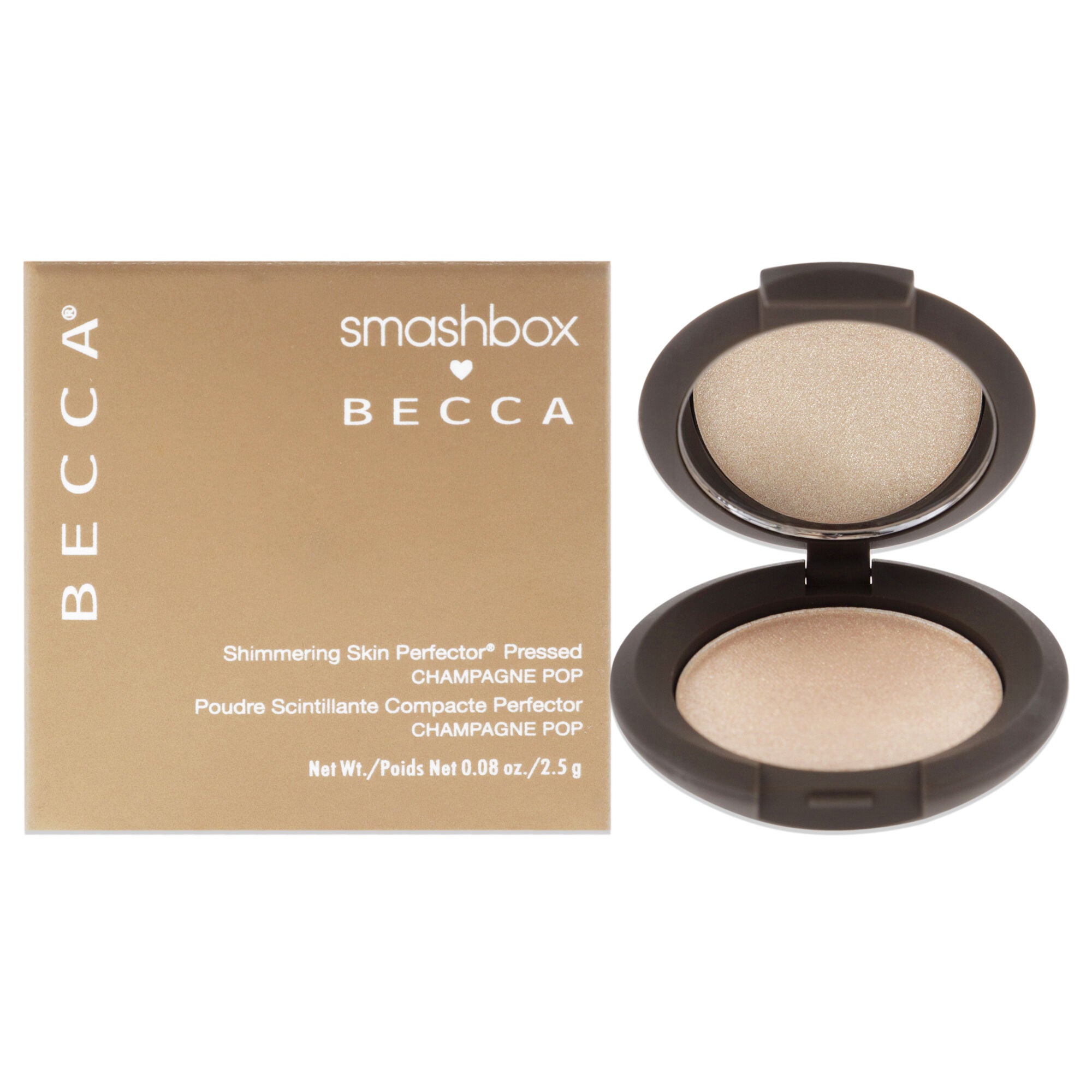 Becca Shimmering Skin Perfector Pressed Highlighter - Champagne Pop by SmashBox for Women - 0.08 oz Highlighter, See Description, hi-res image number 0