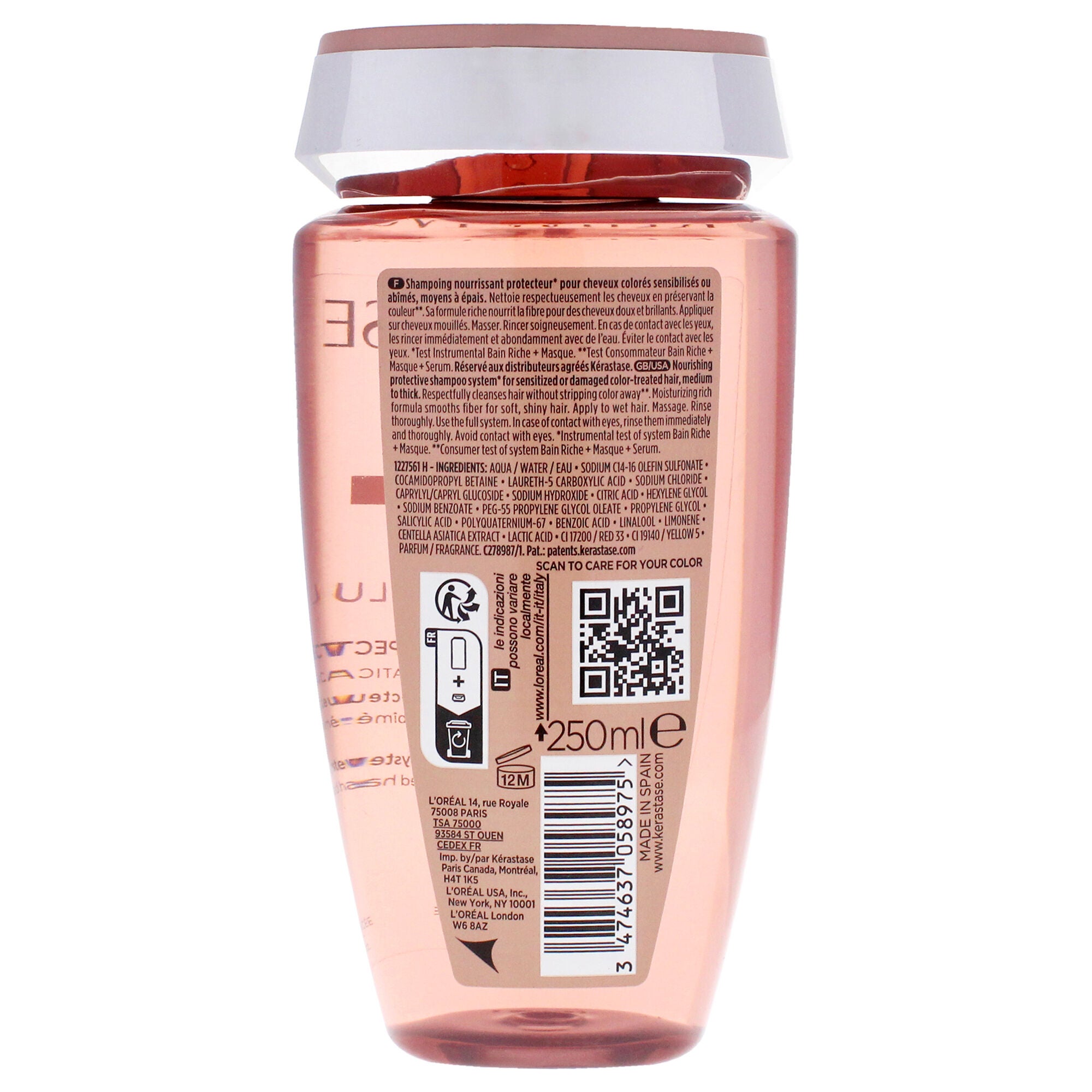 Chroma Absolu Bain Riche Respect Shampoo by Kerastase for Unisex - 8.5 oz Shampoo, See Description, alternate image number 3