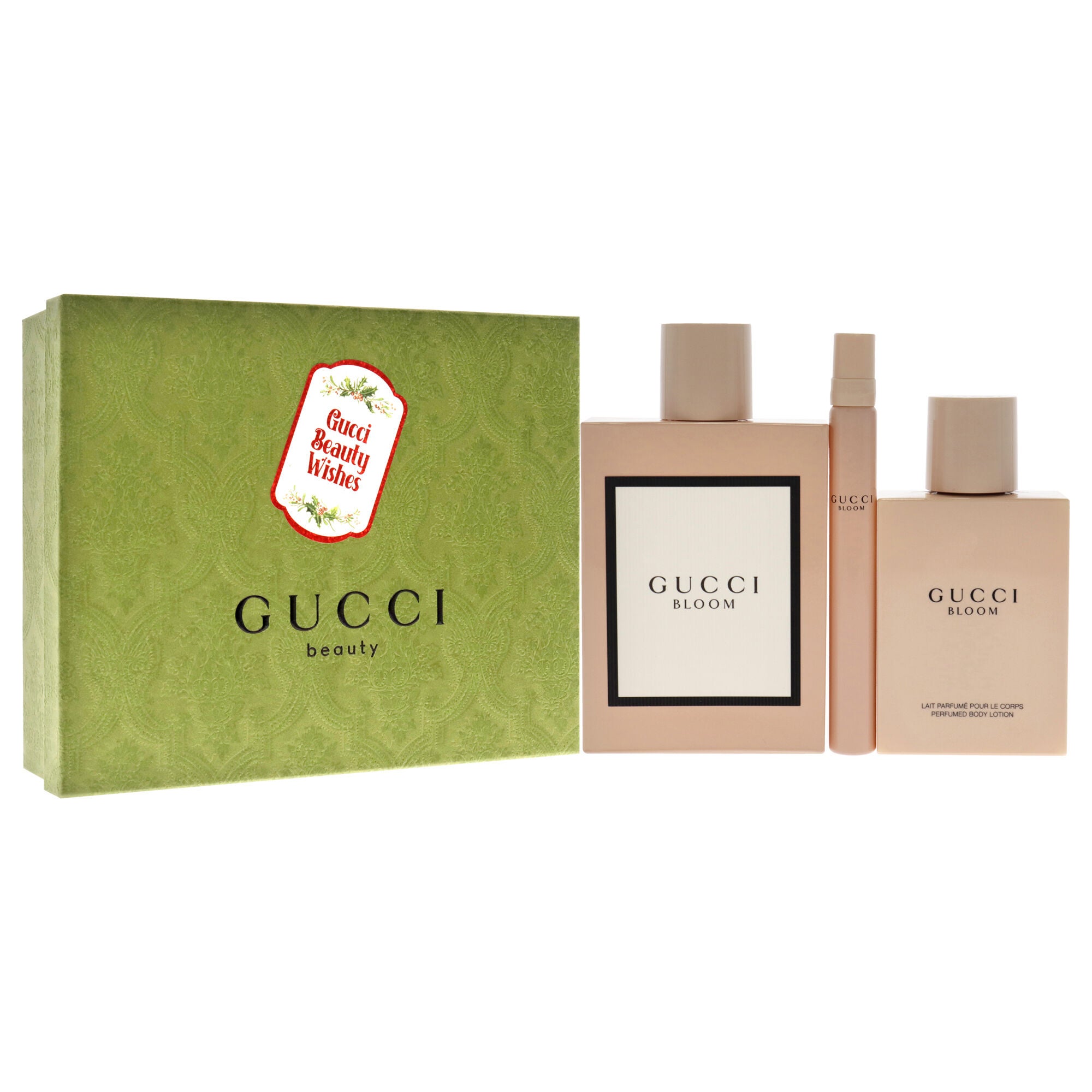 Gucci Bloom by Gucci for Women - 3 Pc Gift Set 3.3oz EDP Spray, 3.3oz Perfumed Body Lotion, 0.33oz EDP Spray, See Description, alternate image number 1
