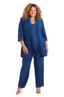 Faux 3-Piece Pant Set with Lace Detail, Peacock, hi-res image number null