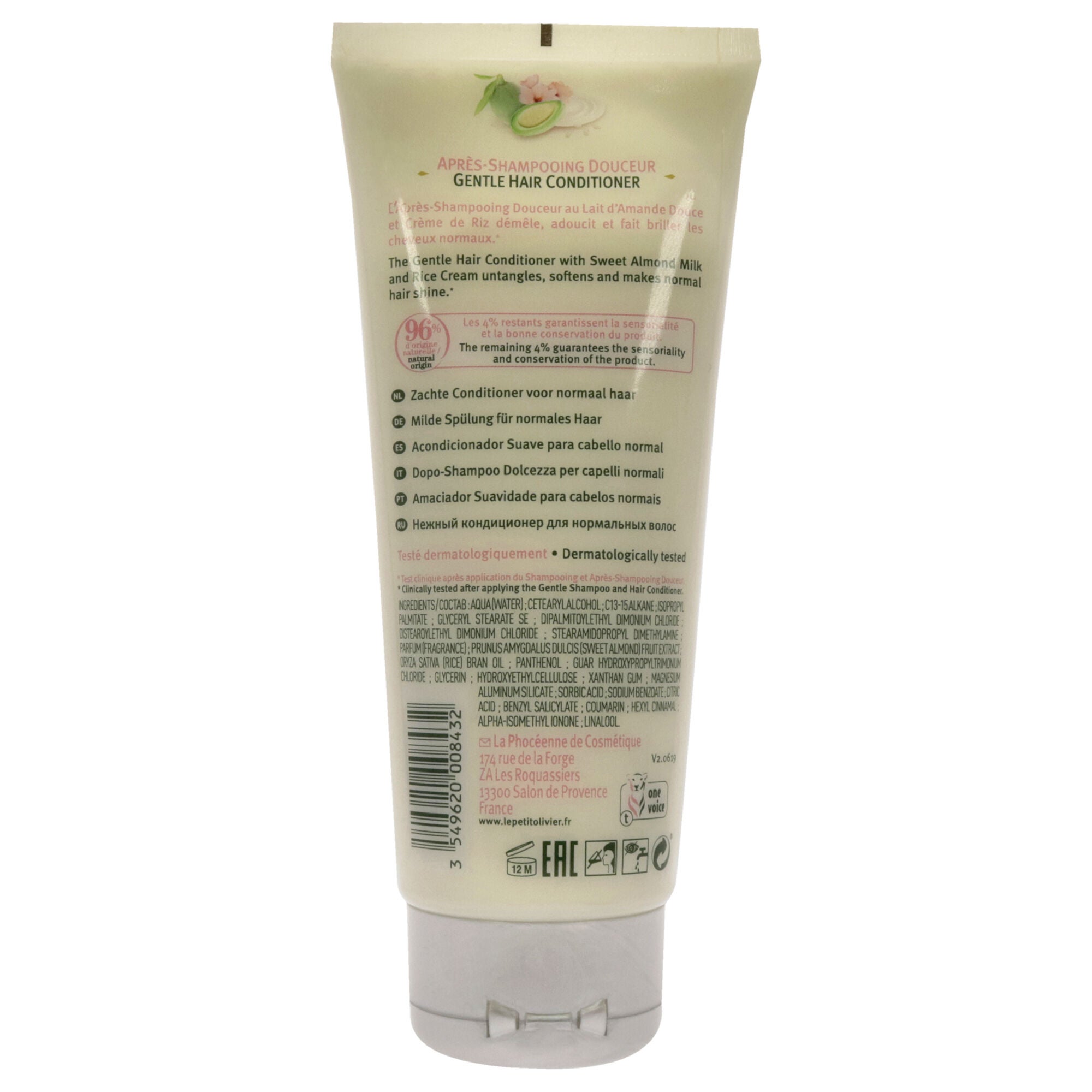 Softening Conditioner - Sweet Almond and Rice by Le Petit Olivier for Women - 6.76 Conditioner, See Description, alternate image number 1