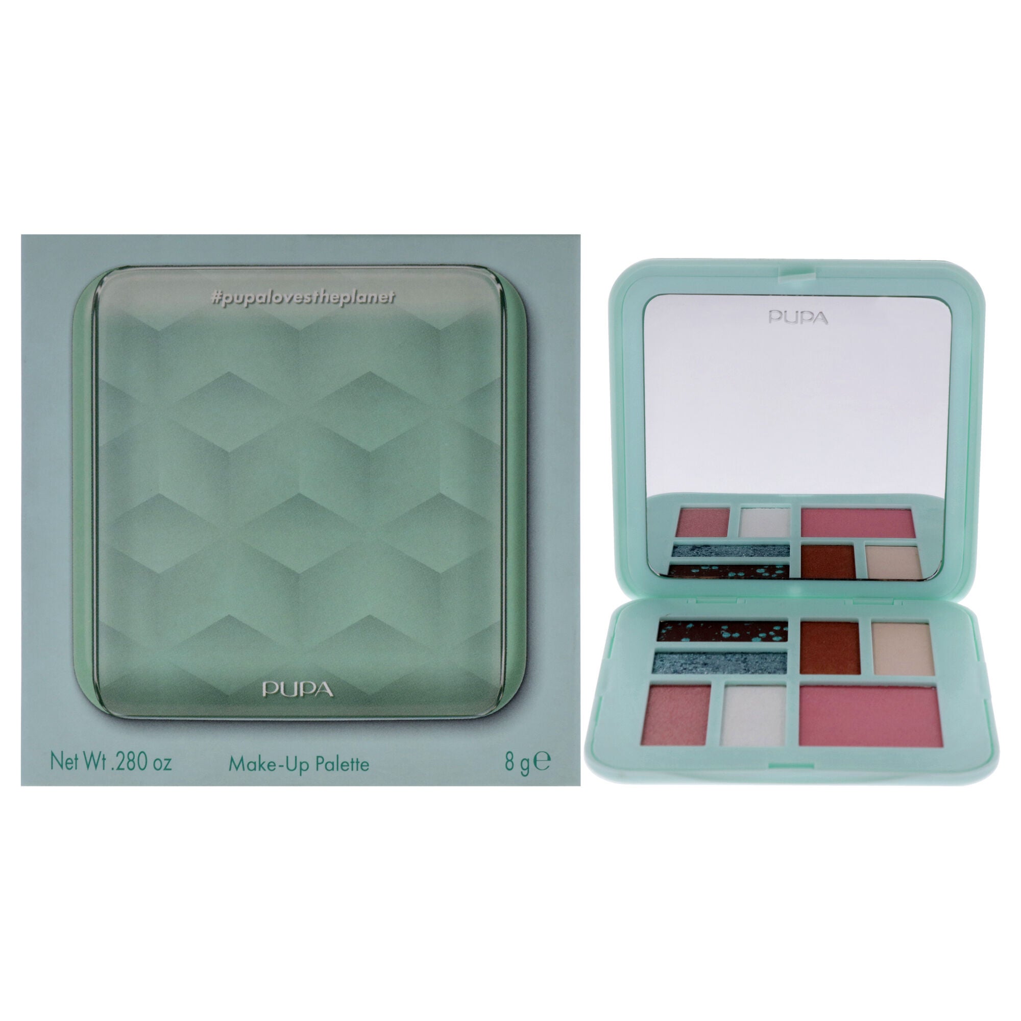 Make-Up Palette - 001 Aqua by Pupa Milano for Women - 0.280 oz Makeup, See Description, hi-res image number 0