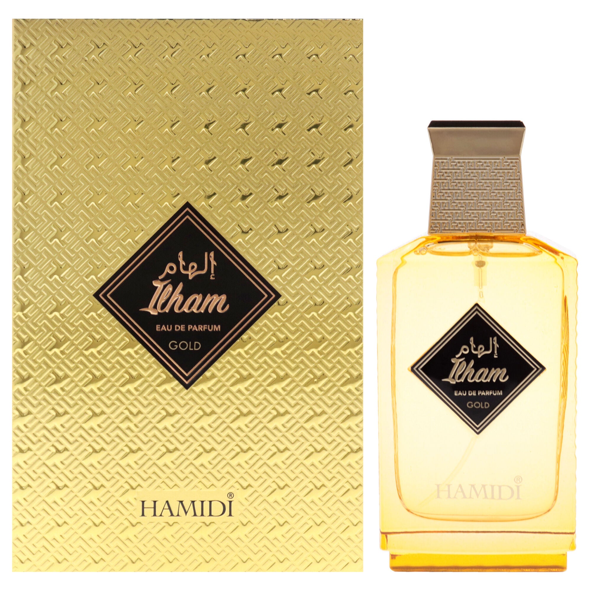 Ilham - Gold by Hamidi for Unisex - 3.4 oz EDP Spray, Clear, hi-res image number 0