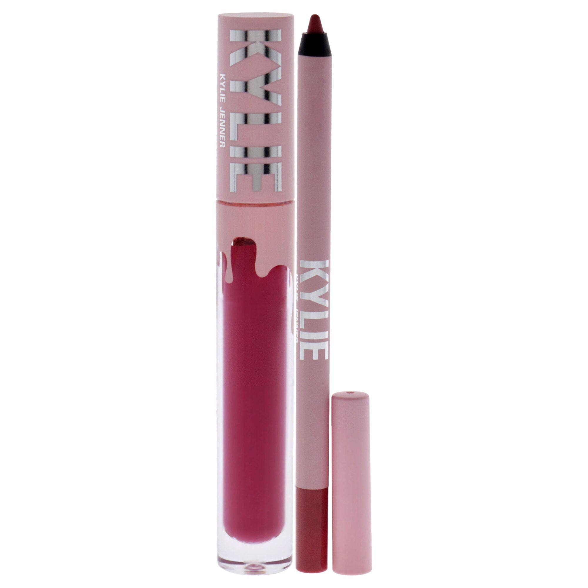Matte Lip Kit - 102 Extraordinary by Kylie Cosmetics for Women - 2 Pc 0.10oz Matte Liquid Lipstick, 0.039oz Lip Liner, Pink, alternate image number 1
