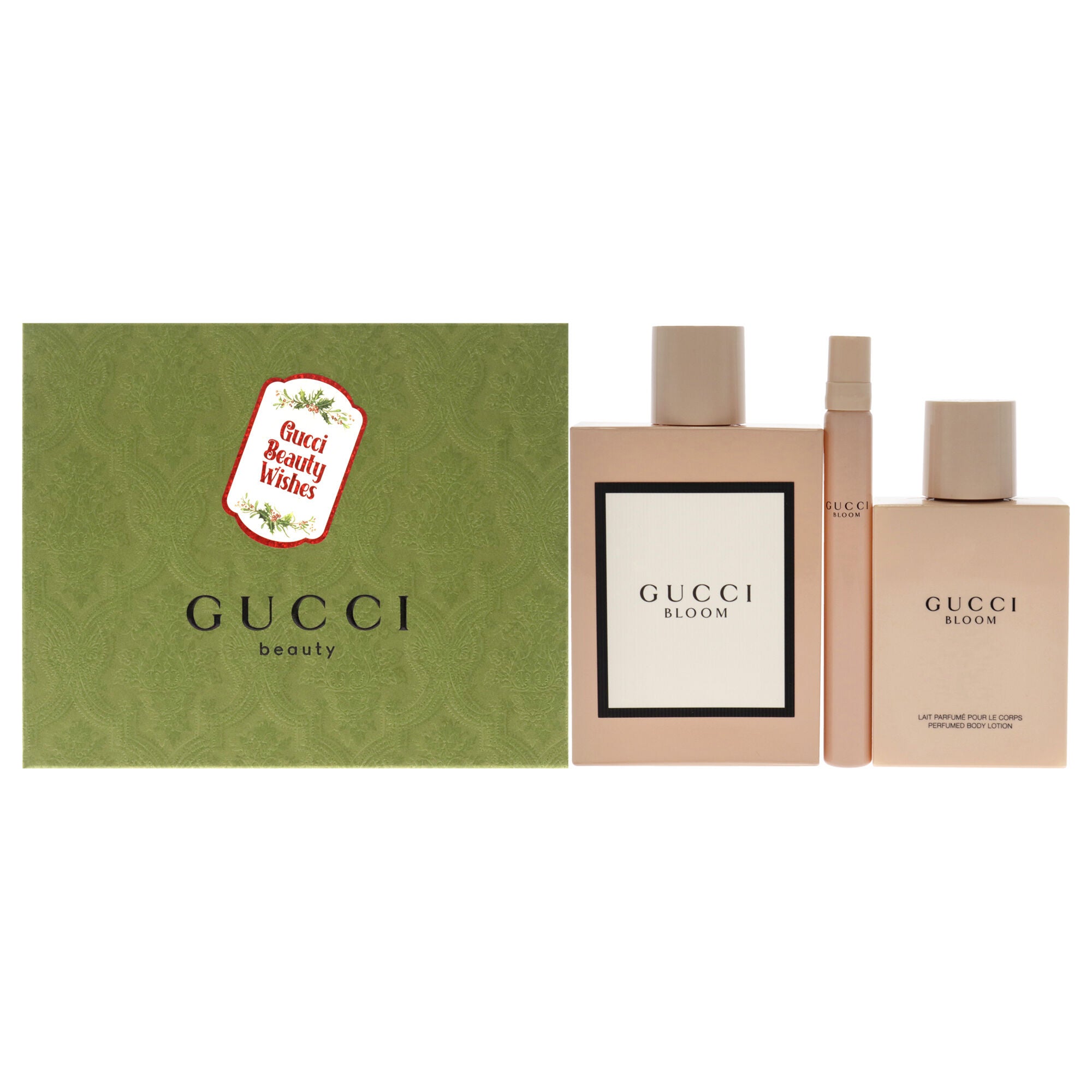 Gucci Bloom by Gucci for Women - 3 Pc Gift Set 3.3oz EDP Spray, 3.3oz Perfumed Body Lotion, 0.33oz EDP Spray, See Description, hi-res image number 0
