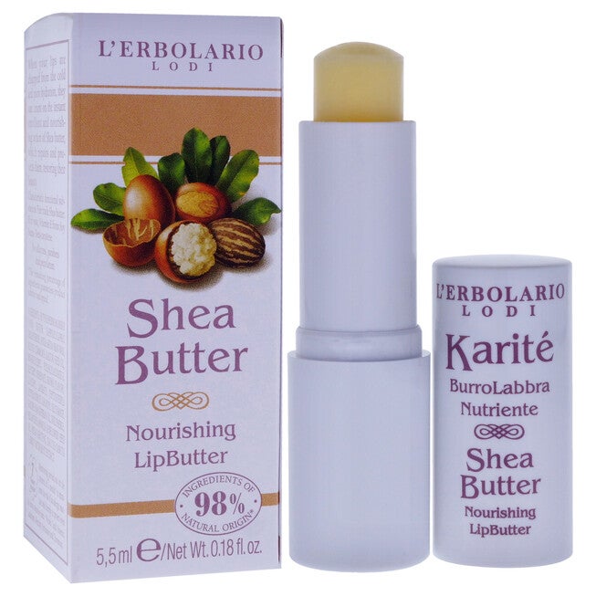 Nourishing Lips Butter - Shea Butter by LErbolario for Women - 0.18 oz Lip Balm, , alternate image number 6