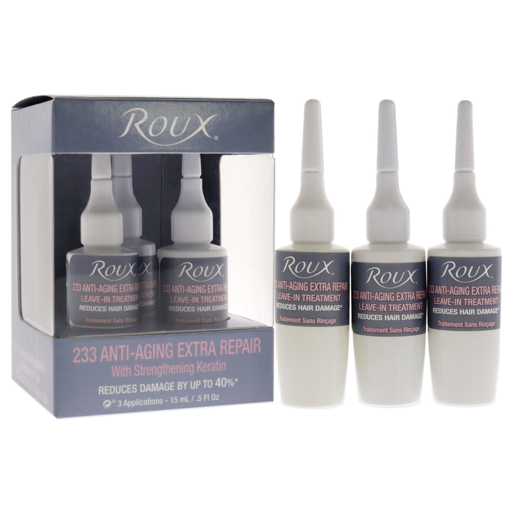 Anti-Aging Extra Repair Leave-In Treatment - 233 by Roux for Unisex - 3 x 0.5 oz Treatment, See Description, alternate image number 2