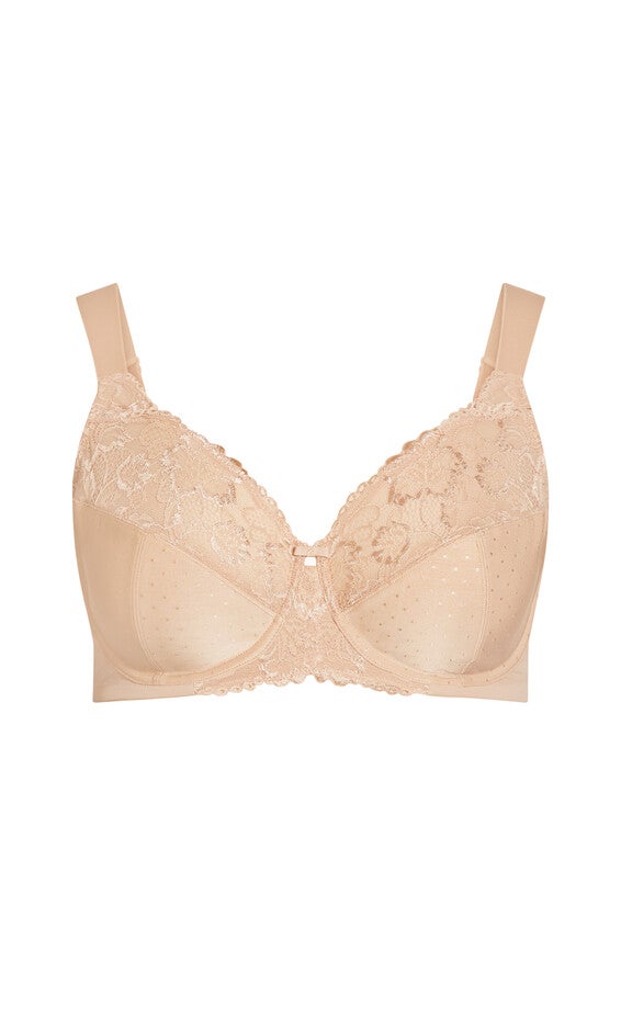 Lace Underwire Bra - beige, , alternate image number null