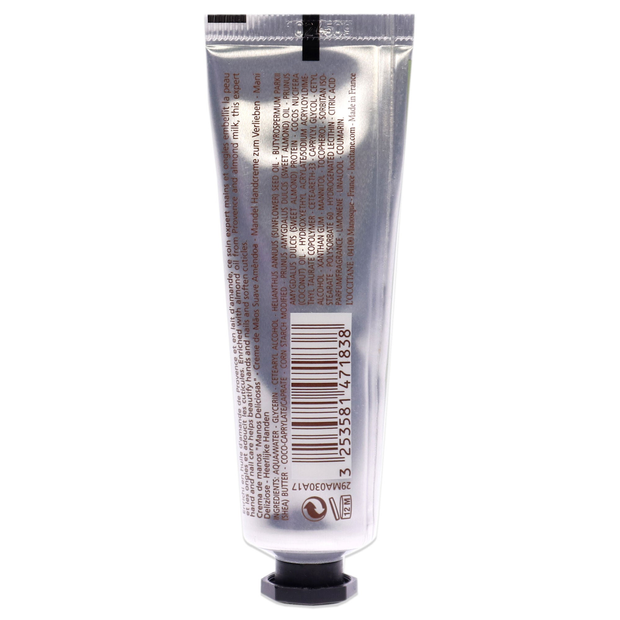 Almond Delicious Hands Cream by LOccitane for Unisex - 1 oz Cream, See Description, alternate image number 1