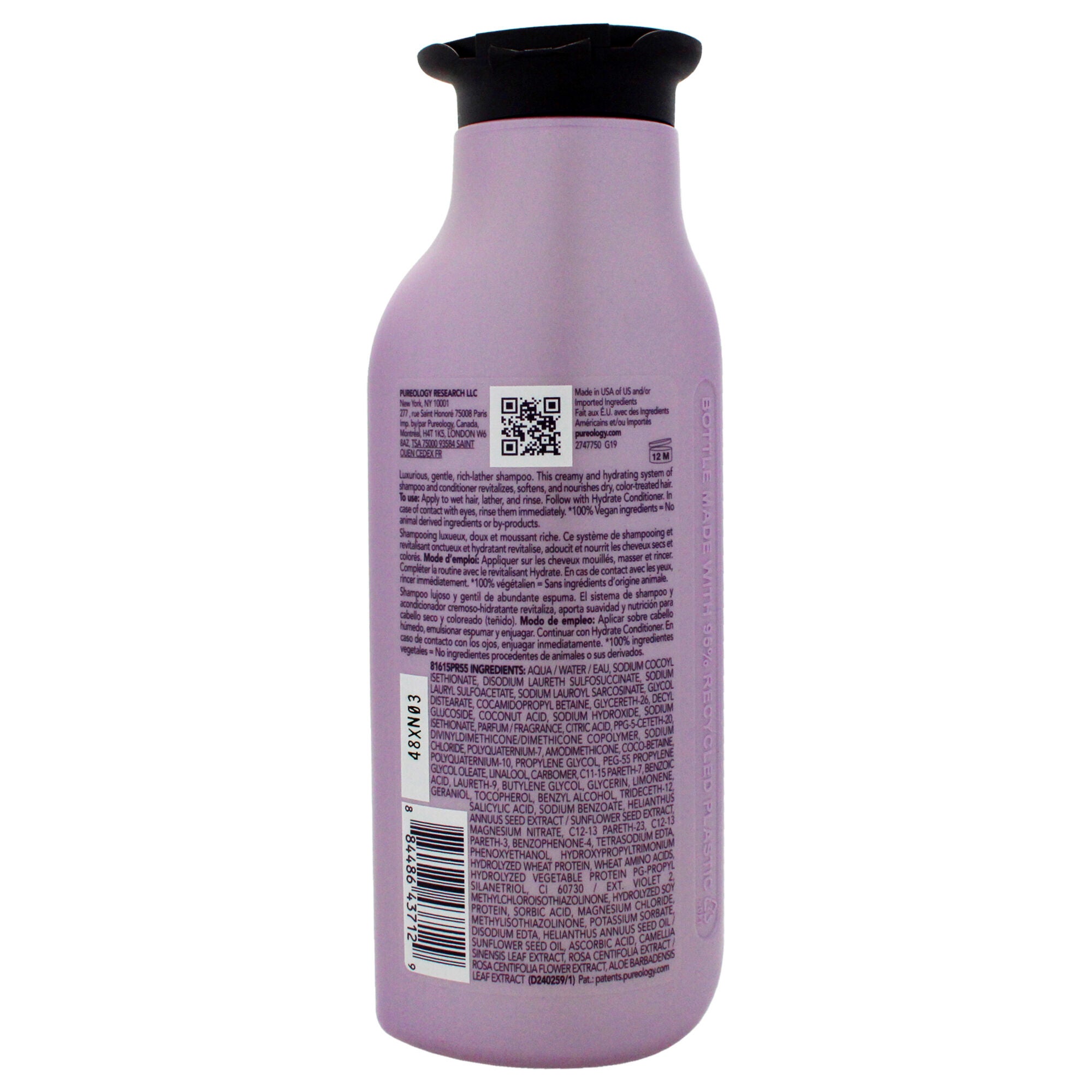 Hydrate Shampoo by Pureology for Unisex - 9 oz Shampoo, See Description, alternate image number 2