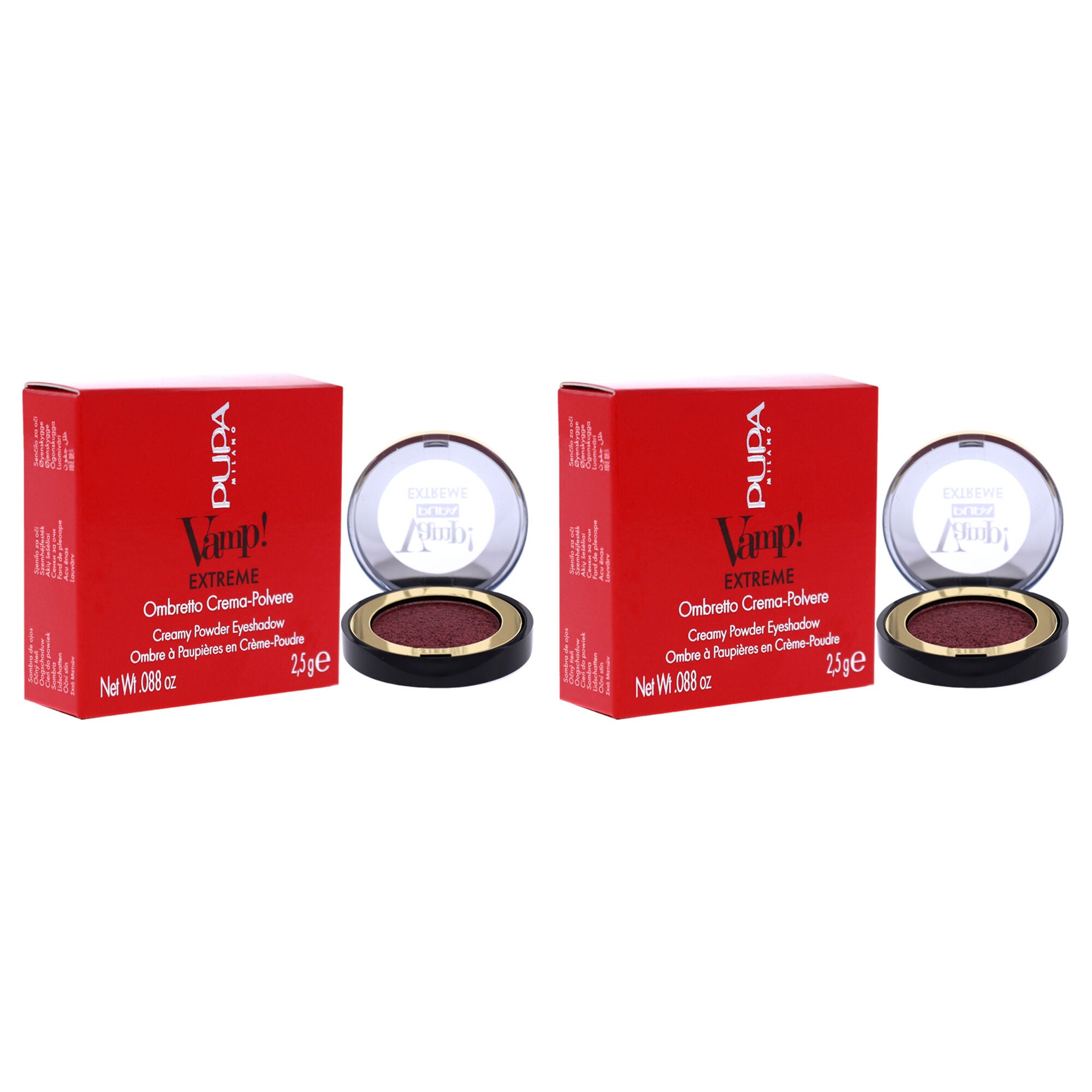 Vamp! Extreme Eyeshadow - 003 Extreme Ginger by Pupa Milano for Women - 0.088 oz Eye Shadow - Pack of 2, , alternate image number 5