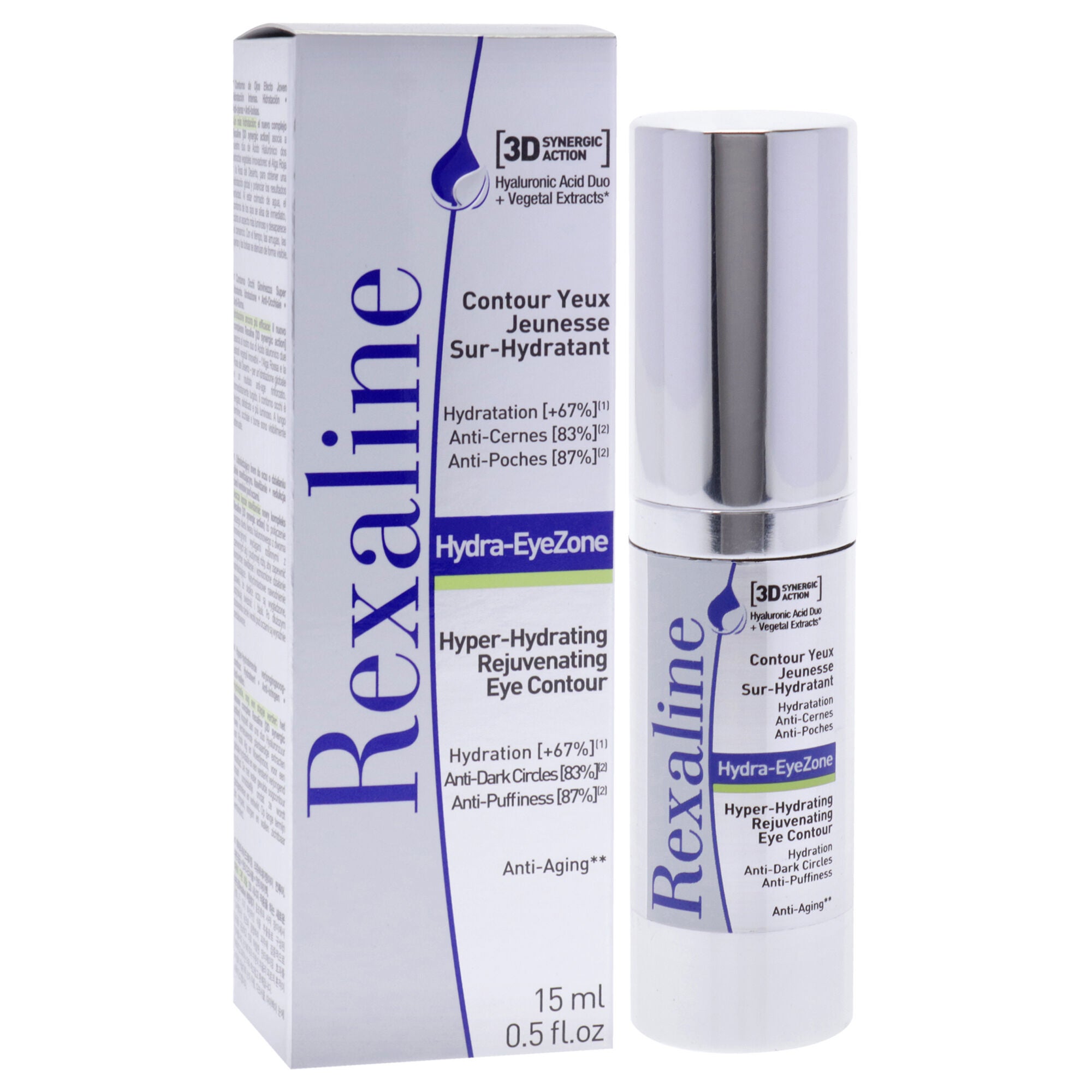 Hydra-EyeZone Hyper Hydrating Rejuvenating Eye Contour by Rexaline for Women - 0.5 oz Treatment, See Description, alternate image number 4