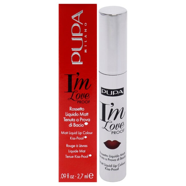 I Am Love Proof Matt Liquid Lip Color - 010 Fire Red by Pupa Milano for Women - 0.09 oz Lipstick, NA, hi-res image number null