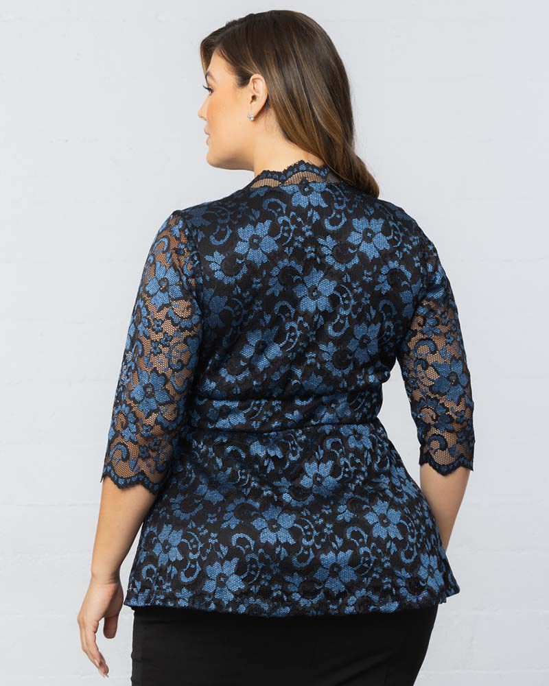 Luxe Lace Top, Twilight Noir, alternate image number 1