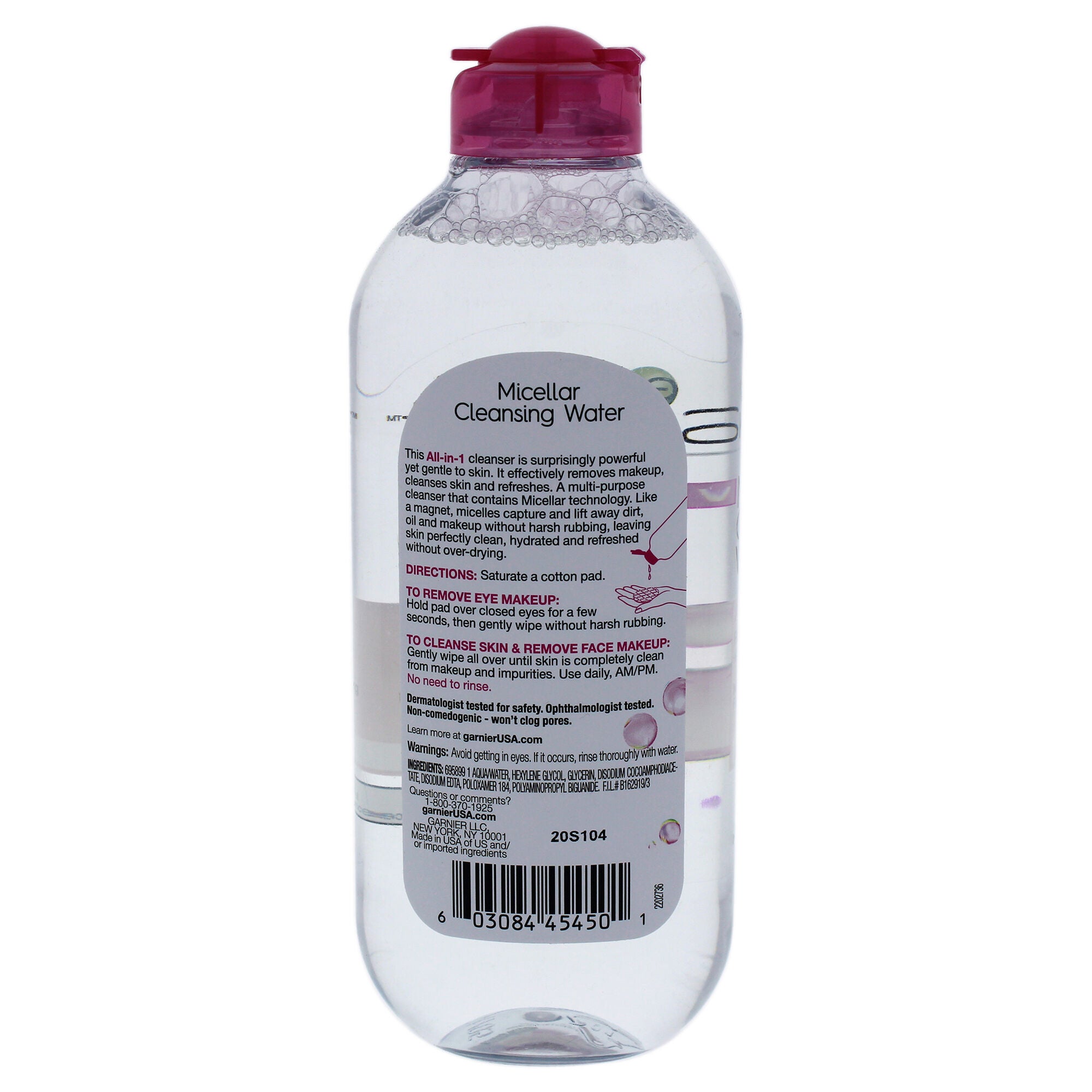Micellar Cleansing Water All-In-1 by Garnier for Women - 13.5 oz Cleanser, See Description, alternate image number 2