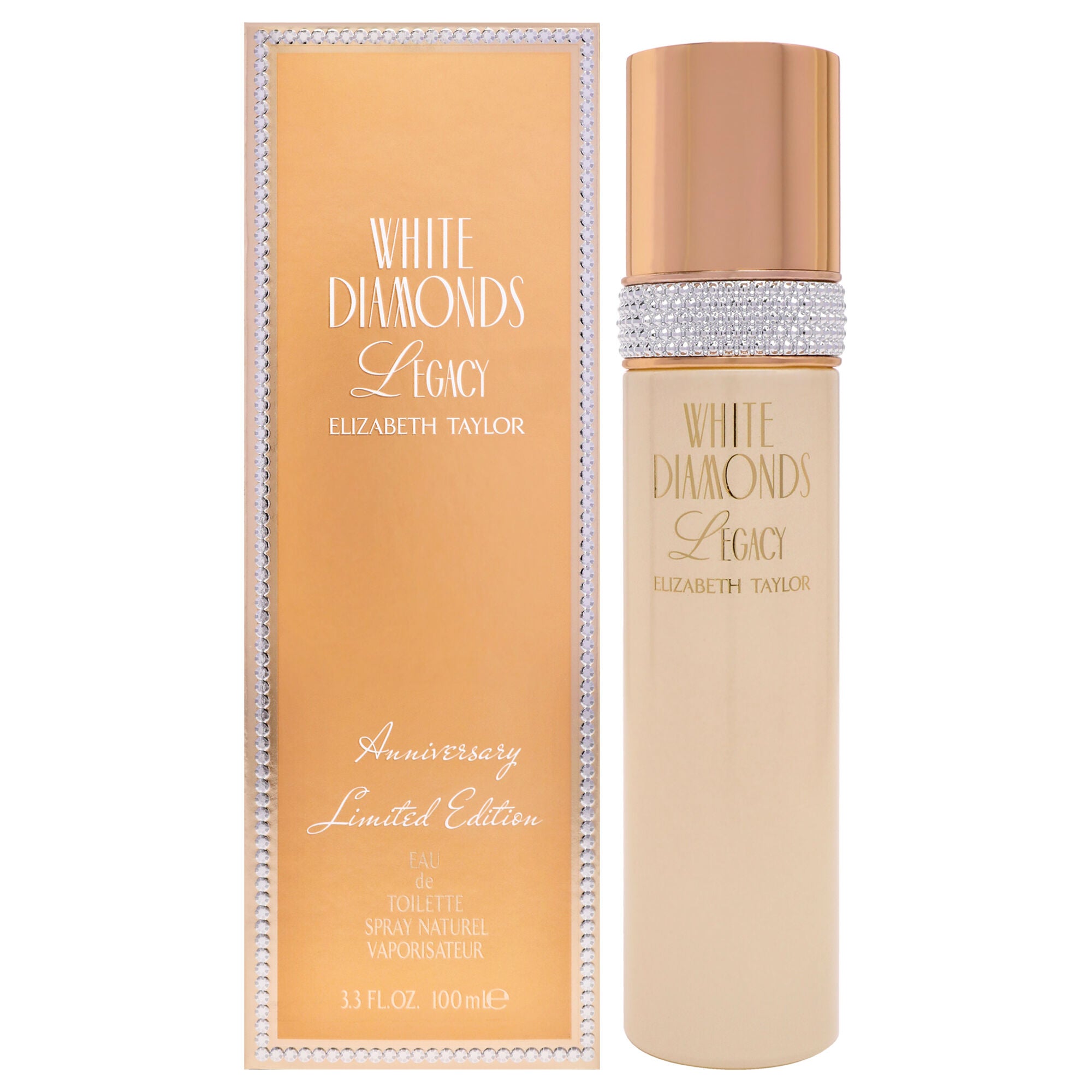 White Diamonds Legacy by Elizabeth Taylor, 3.3 oz Eau de Toilette Spray for Women
