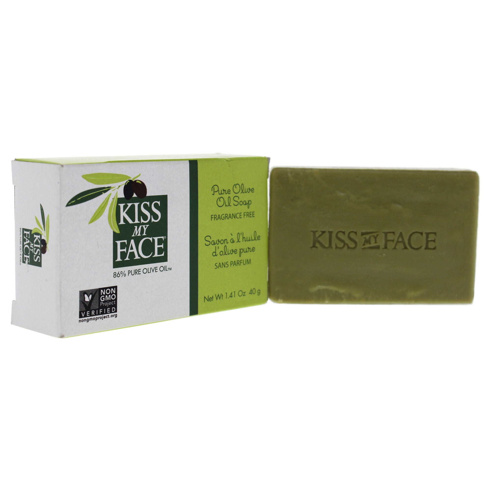 Pure Olive Oil Bar Soap by Kiss My Face for Unisex - 1.41 oz Soap, See Description, alternate image number 2
