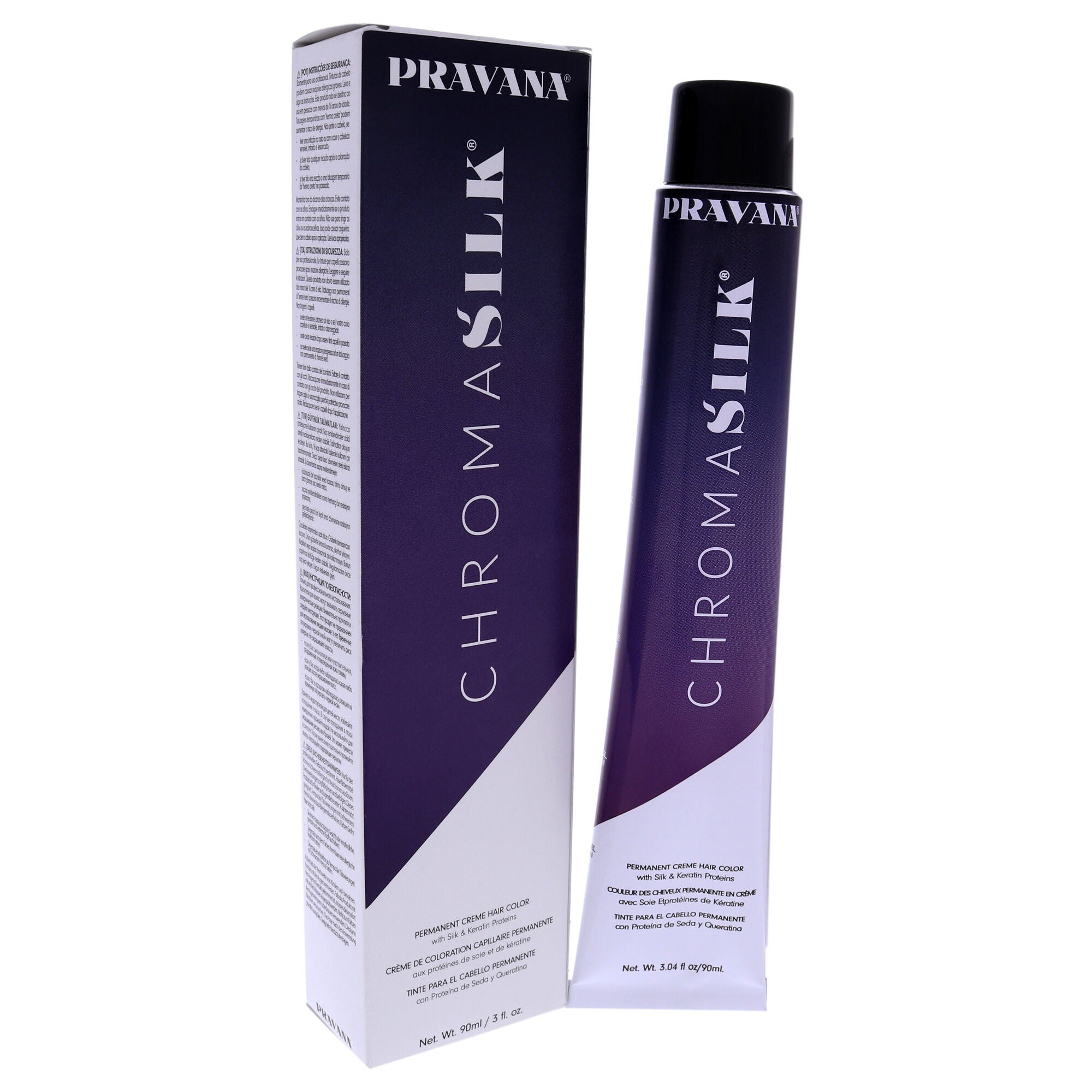 ChromaSilk Creme Hair Color - 4.45 Copper Mahogany Brown by Pravana for Unisex - 3 oz Hair Color, See Description, alternate image number 1