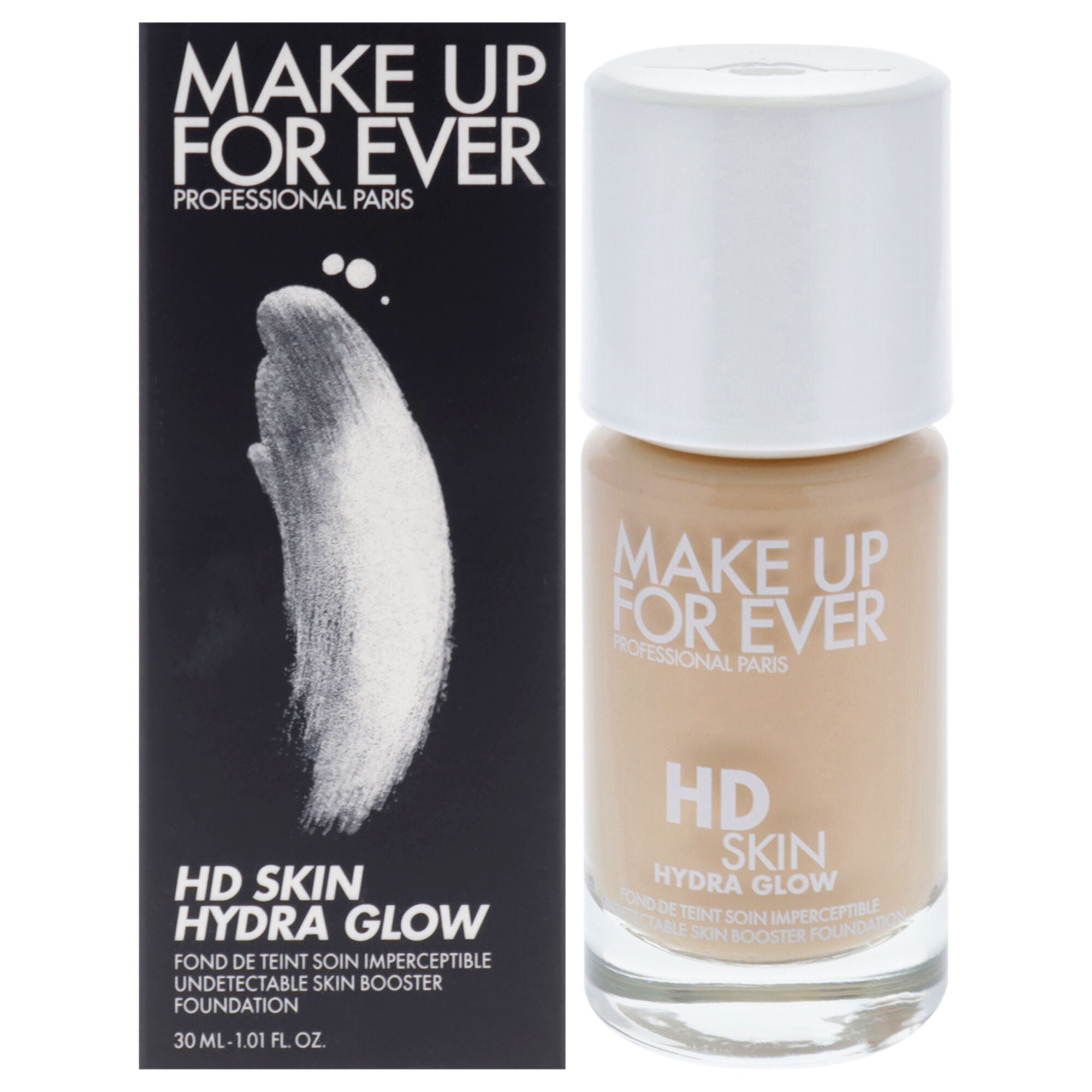 HD Skin Hydra Glow - 1Y08 Warm Porcelain by Make Up For Ever for Women - 1.01 oz Foundation, Beige, hi-res image number 0
