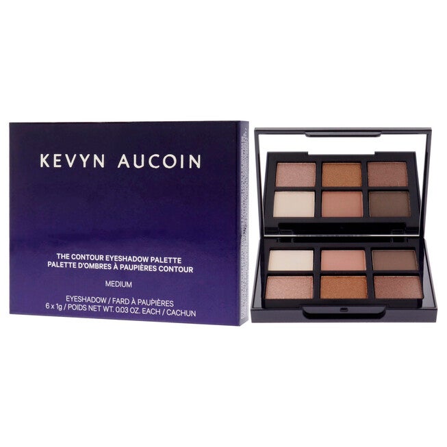 The Contour Eyeshadow Palette - Medium by Kevyn Aucoin for Women - 0.18 oz Eye Shadow, , alternate image number null