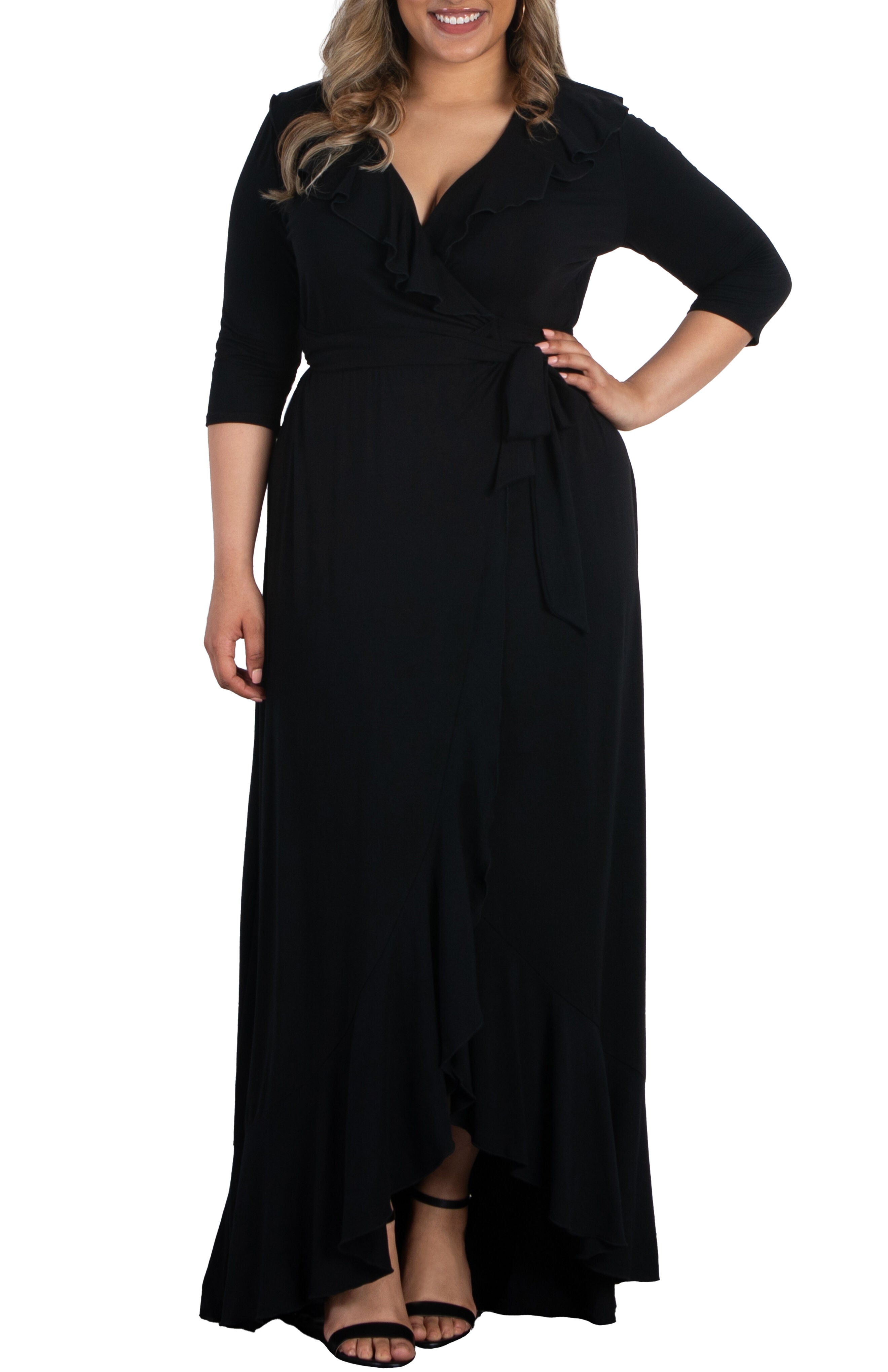 Maritime Maxi Dress, BLACK NOIR / Black, hi-res image number 0