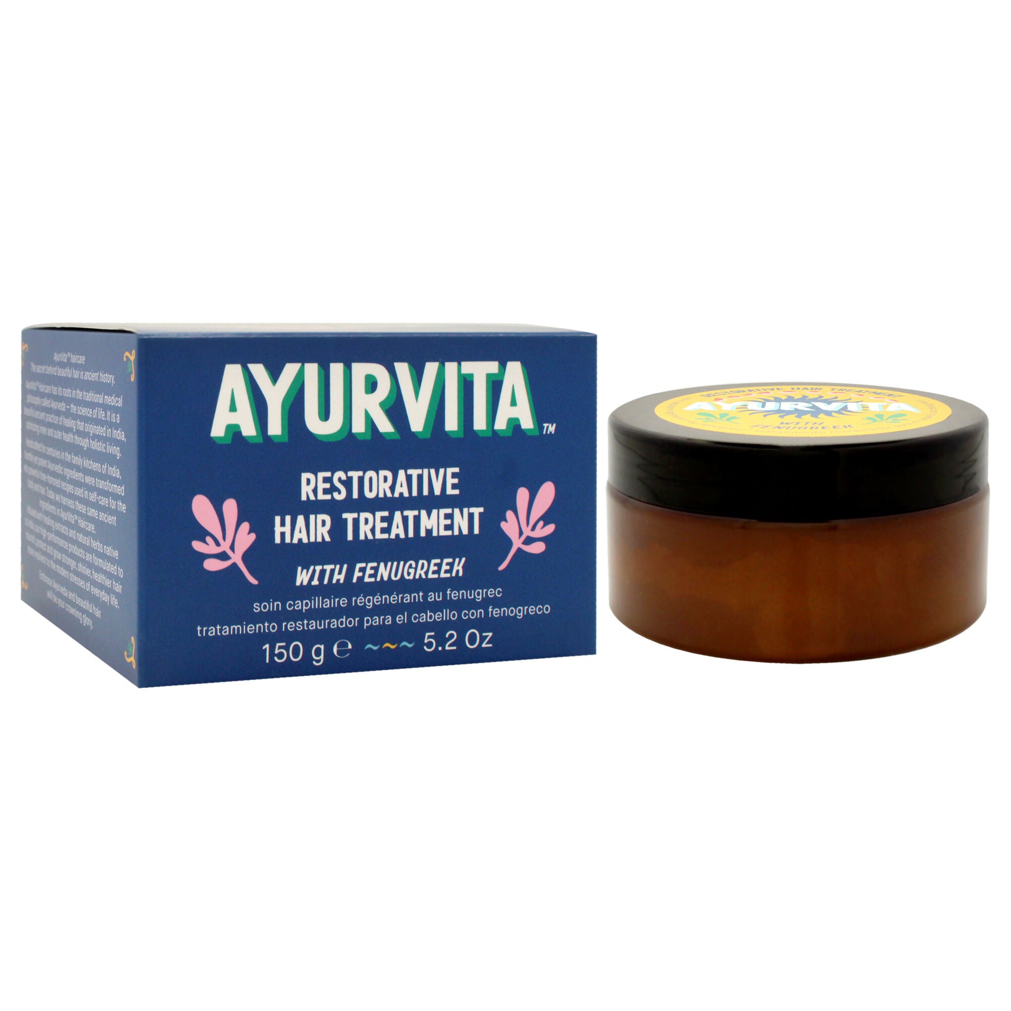 Restorative Hair Treatment With Fenugreek by AyurVita for Unisex - 5.2 oz Treatment, See Description, alternate image number 1