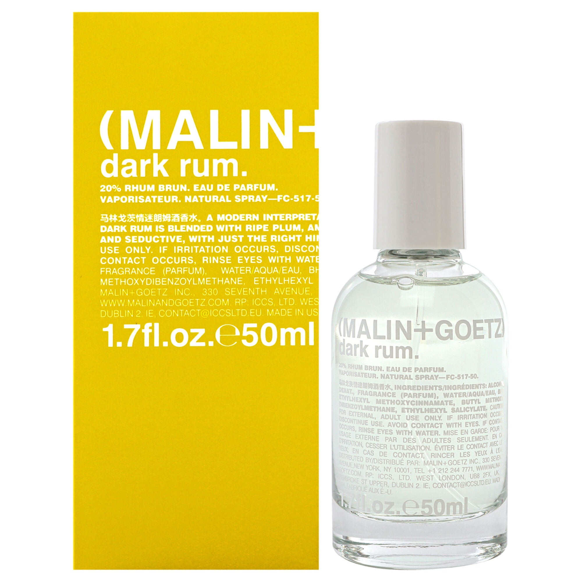 Dark Rum by Malin + Goetz for Unisex - 1.7 oz EDP Spray, See Description, hi-res image number 0