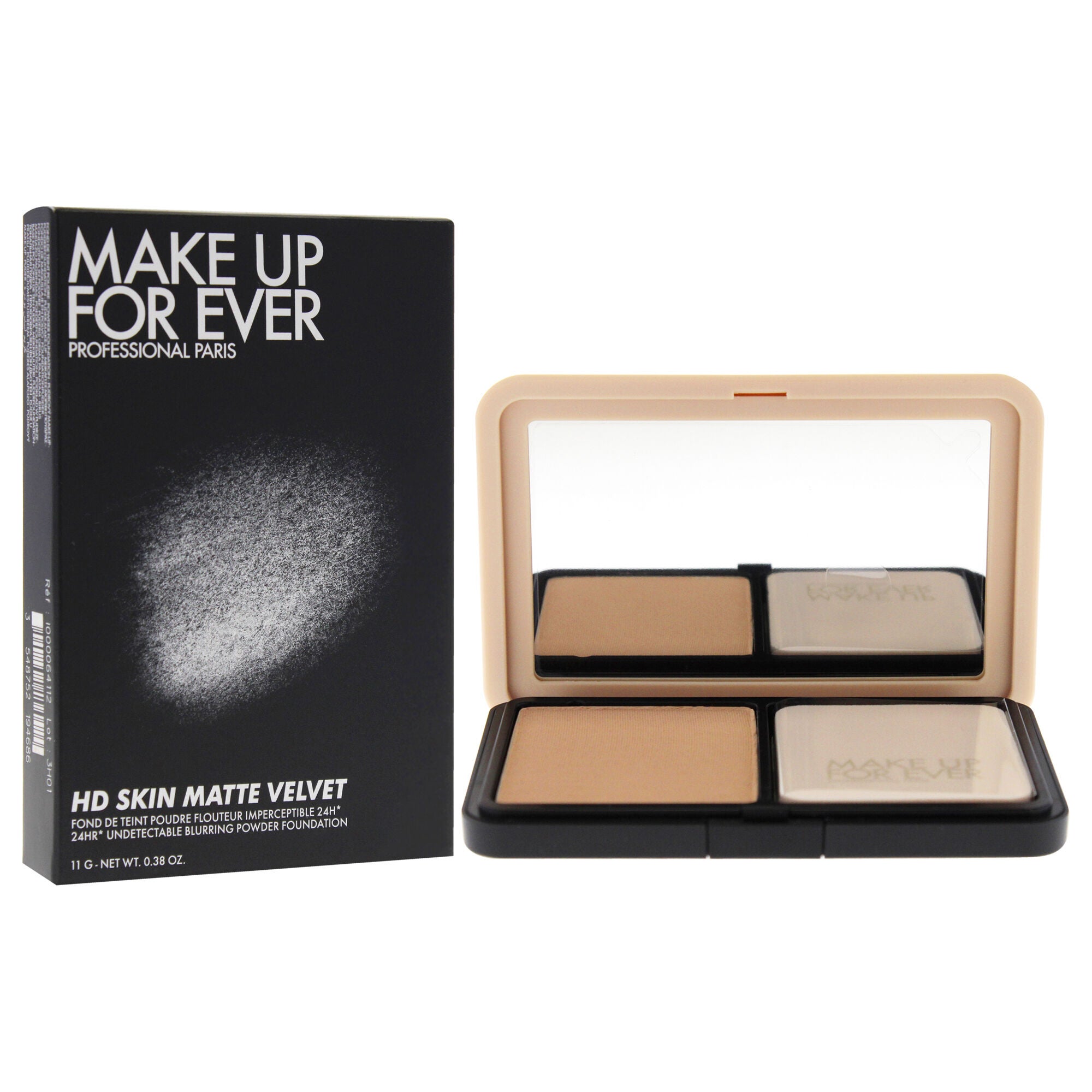 HD Skin Matte Velvet Powder Foundation - 1R12 Cool Ivory by Make Up For Ever for Women - 0.38 oz Foundation, Brown, alternate image number 2