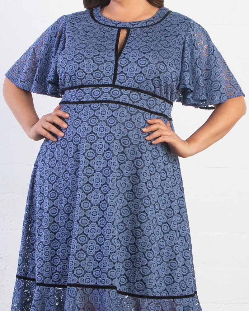 Middleton Lace Dress, Blue Belle, alternate image number 2