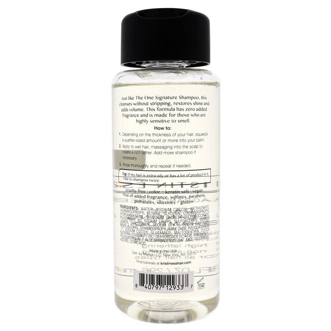 Fragrance Free Daily Cleansing Shampoo by Kristin Ess for Unisex - 10 oz Shampoo, See Description, alternate image number 2