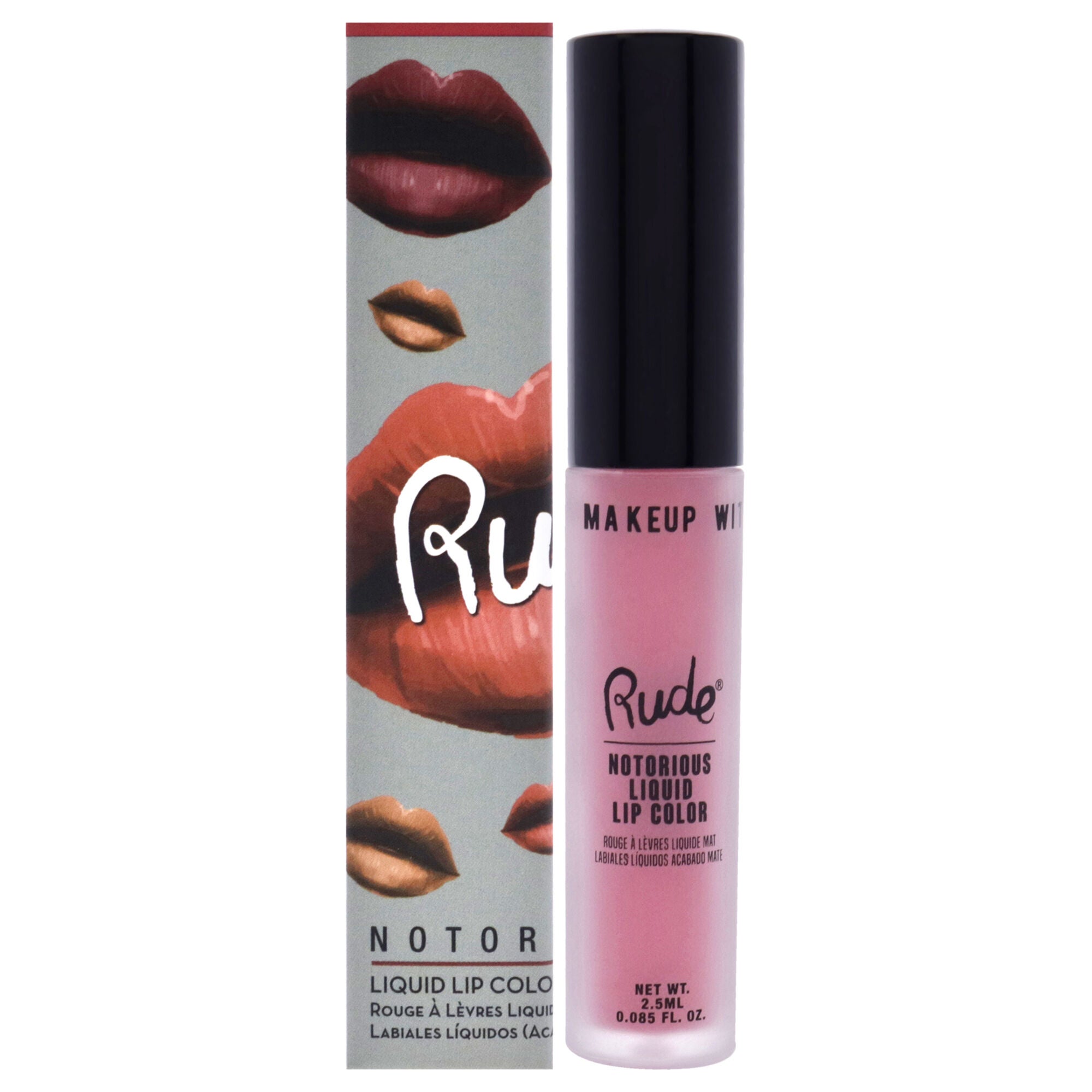 Notorious Rich Long Liquid Lip Color - Going Topless by Rude Cosmetics for Women - 0.1 oz Lipstick, See Description, hi-res image number 0