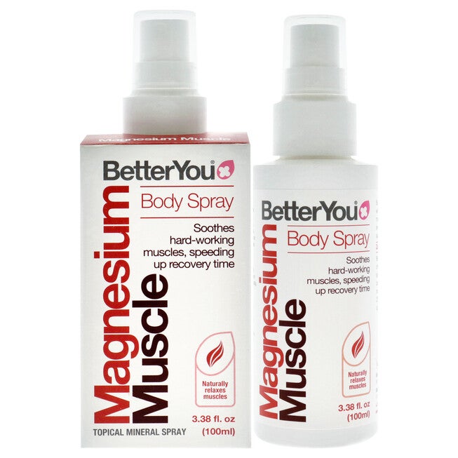 Magnesium Muscle Body Spray by BetterYou for Unisex - 3.38 oz Body Spray, NA, hi-res image number null