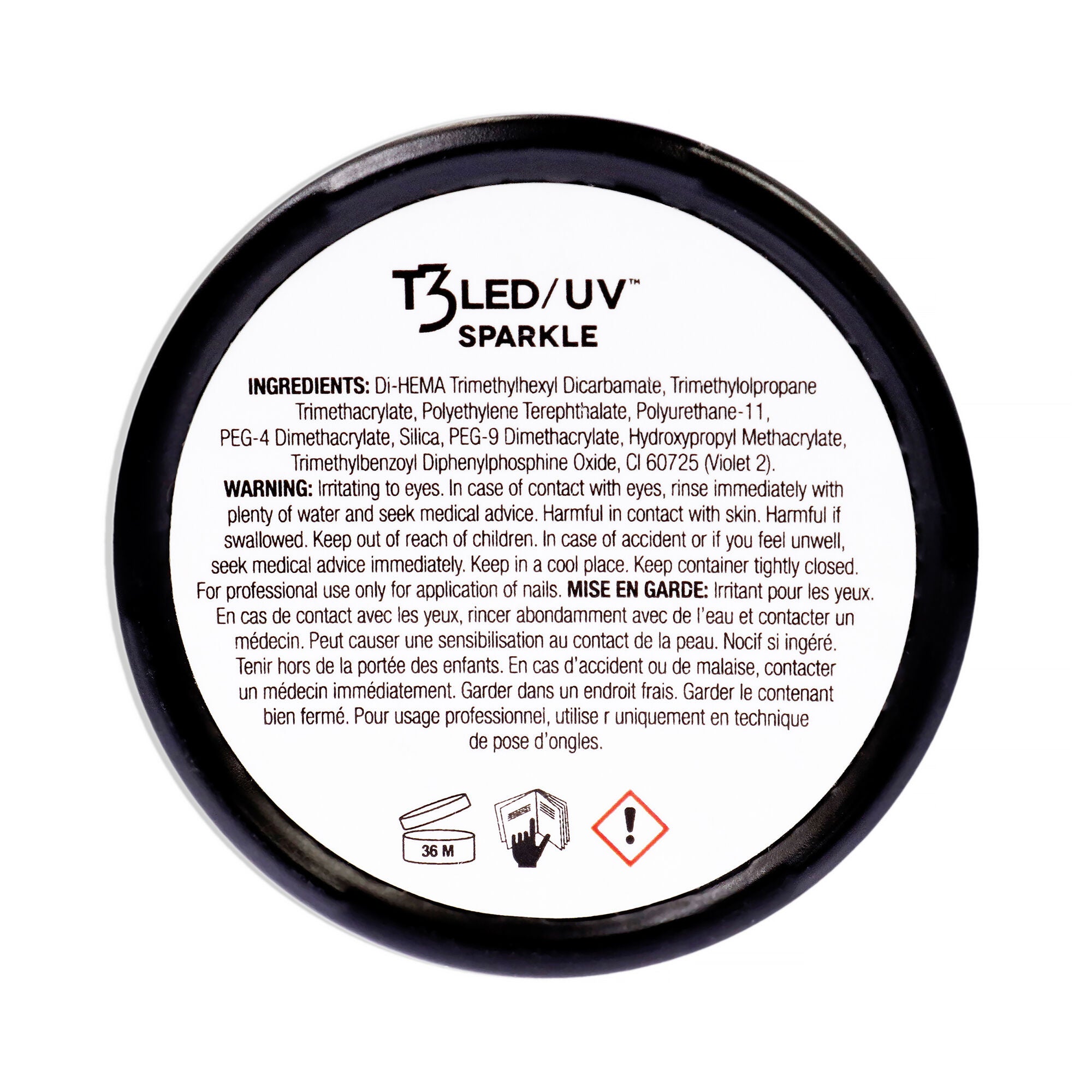 T3 Cool Cure Versatility Gel - Disco Bling by Cuccio Pro for Women - 1 oz Nail Gel, See Description, alternate image number 2