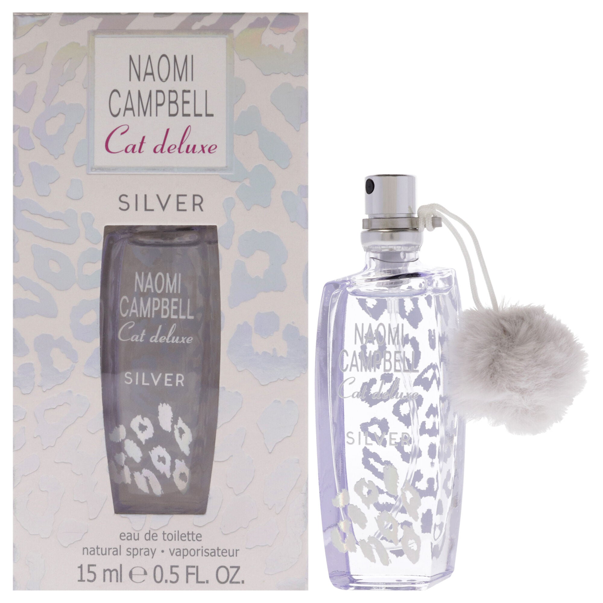 Cat Deluxe Silver by Naomi Campbell for Women - 0.5 oz EDT Spray (Mini), See Description, hi-res image number 0